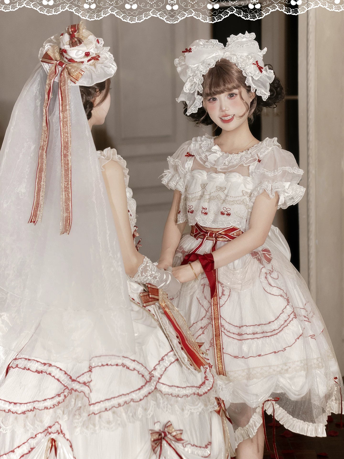 Cherry Cake - Sweet Lolita Accessories Set 44360:805925