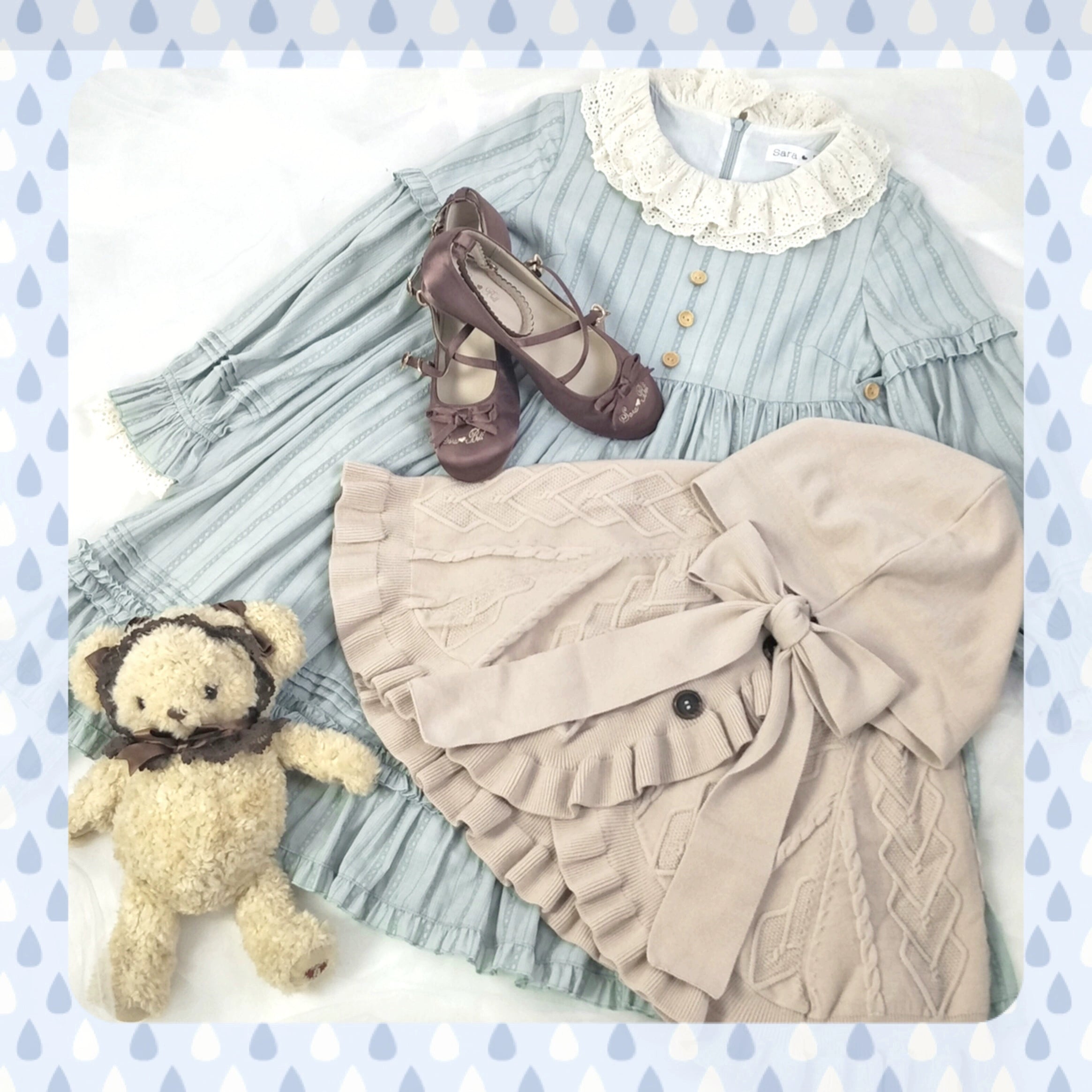Sara Bell~Little Red Riding Hood~Sweet Lolita Thick Chirstmas Cloak free size milky white 22398:318882