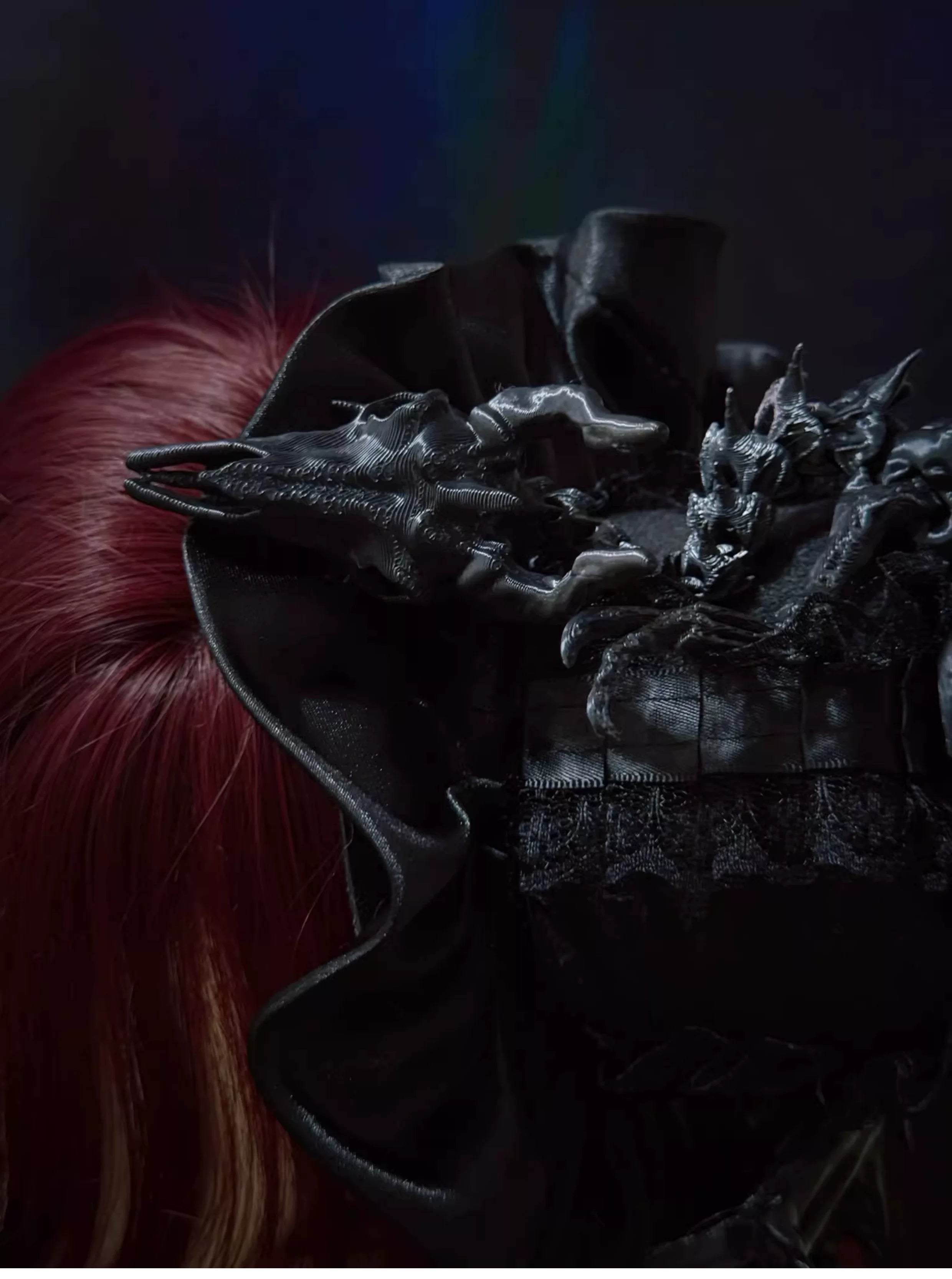 Halloween Gothic Lolita Headdress, Eyeball & Skeleton Accent