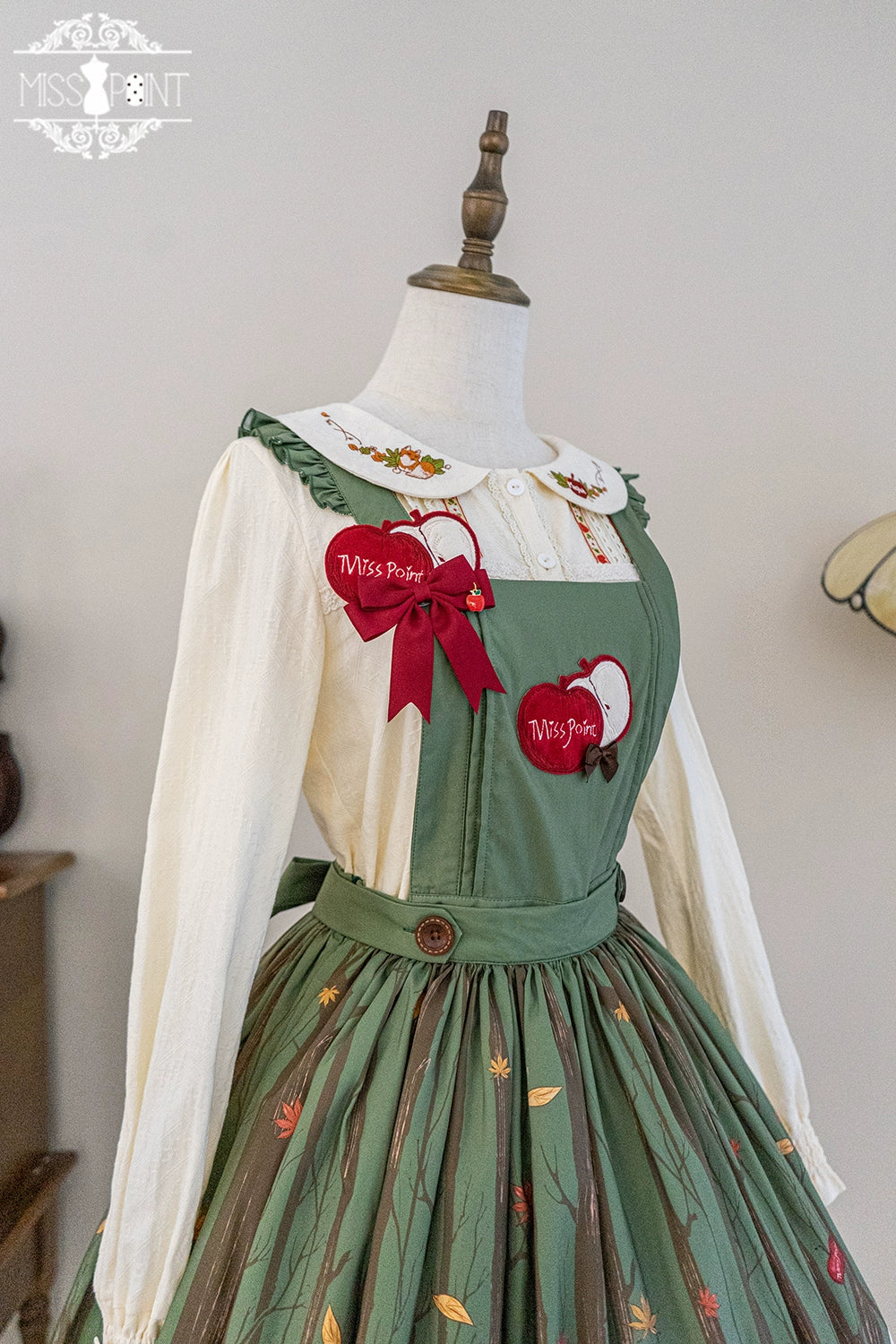 Miss Point~Fat Fox in the Forest~Elegant Lolita Skirt Detachable Chest Guard SK 37582:562244