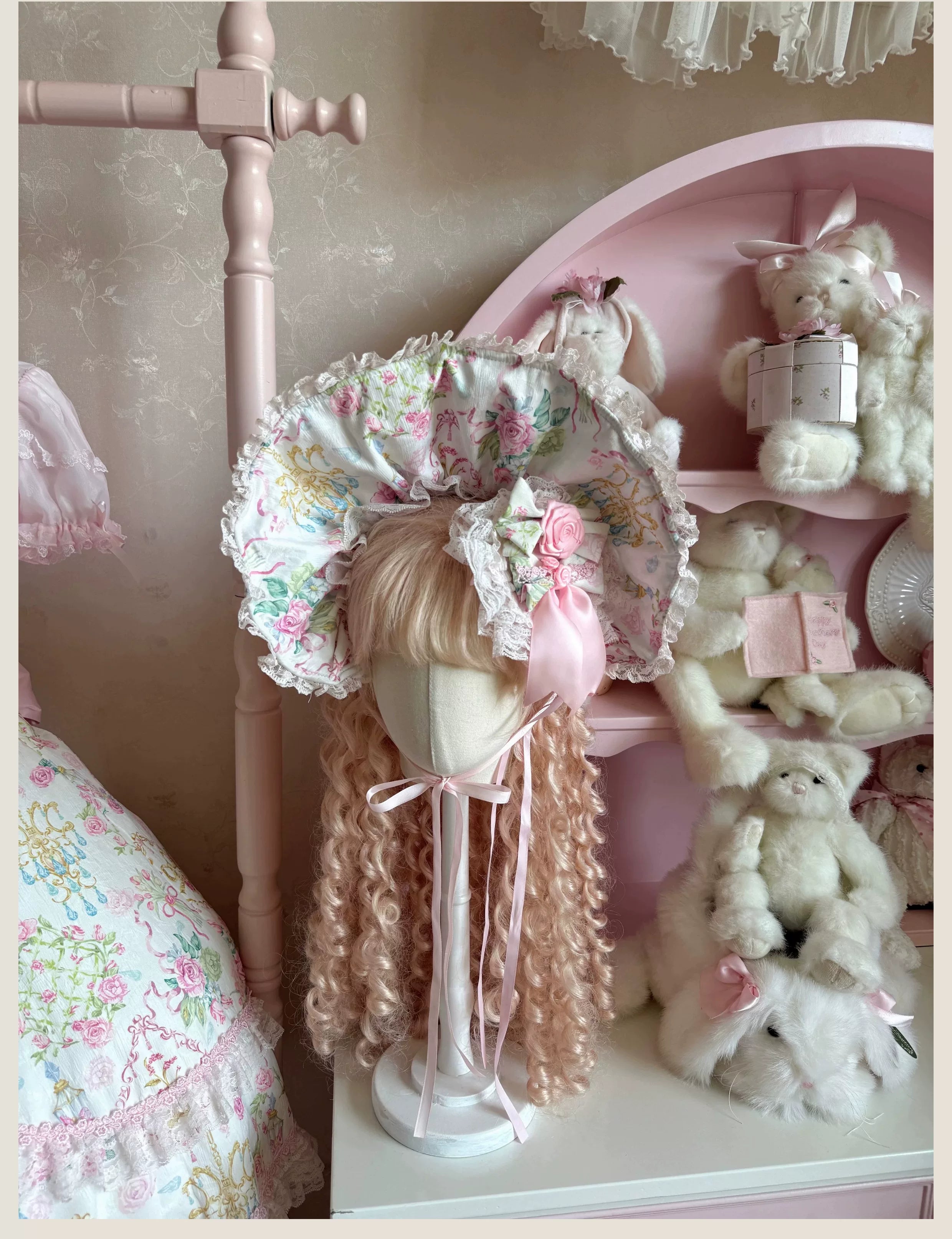 Spring 2025 - Floral Old School Lolita JSK Dress, Lace Trims 42950:847898