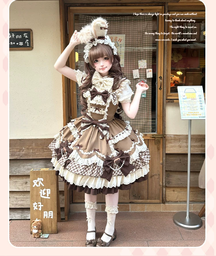 Berry Sweetheart - Sweet Lolita JSK Dress, Four Tiered Hem 44440:808028