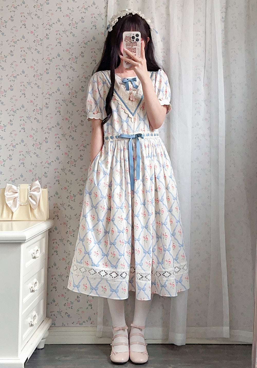 (Buyforme)Miss Point~Happy Summer Elegant Lolita Floral OP Dress 17704:244742