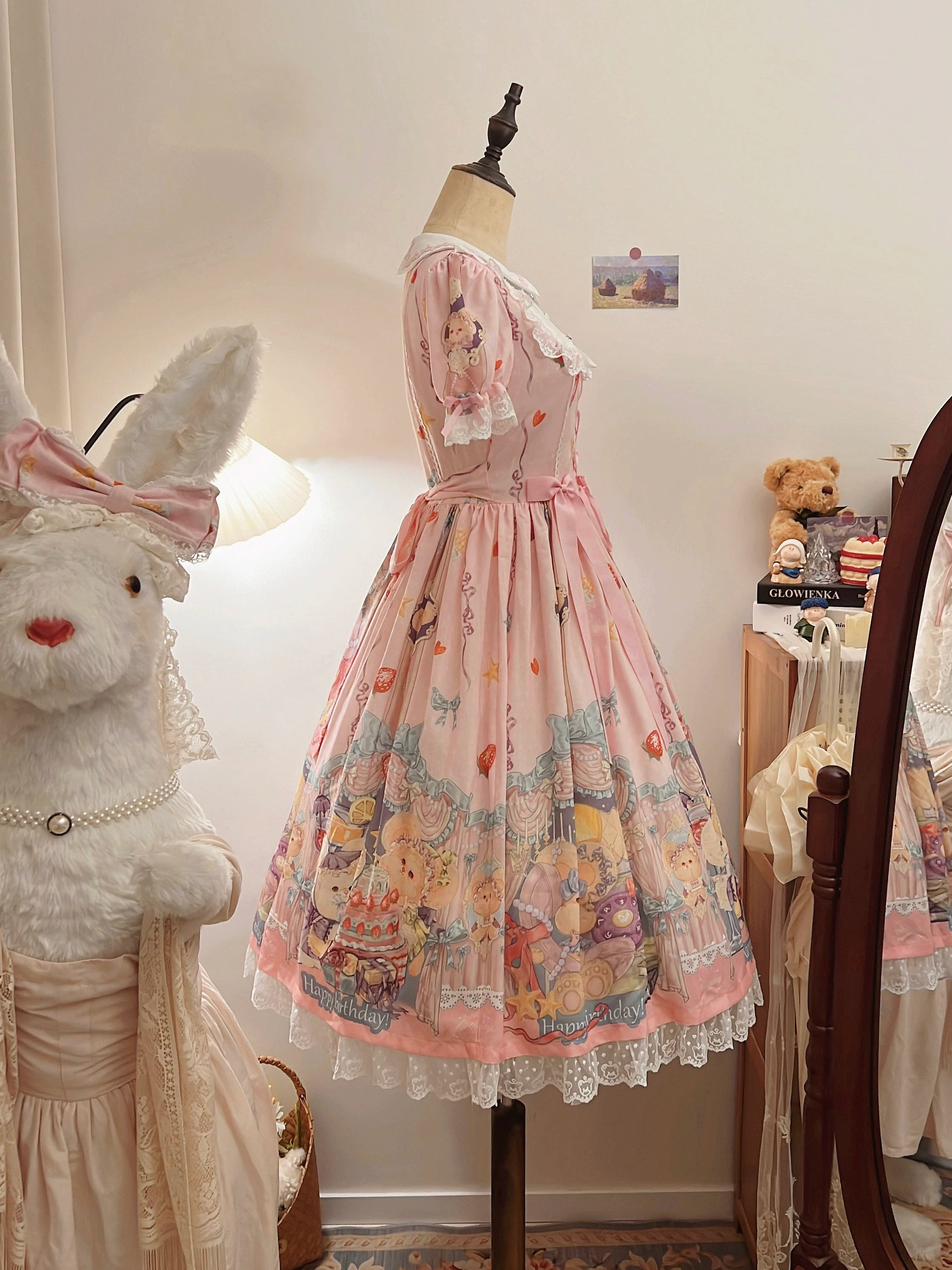 Kiki's Birthday Party - Plus Size Sweet Lolita Birthday Party OP Dress 45855:865912