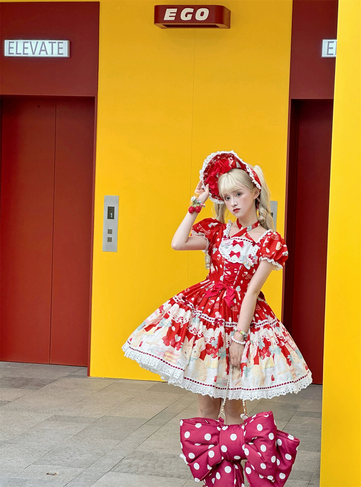 Dark Star Island - Honey Bunny Cake - Sweet Lolita JSK/OP/Strap SK/Shirt