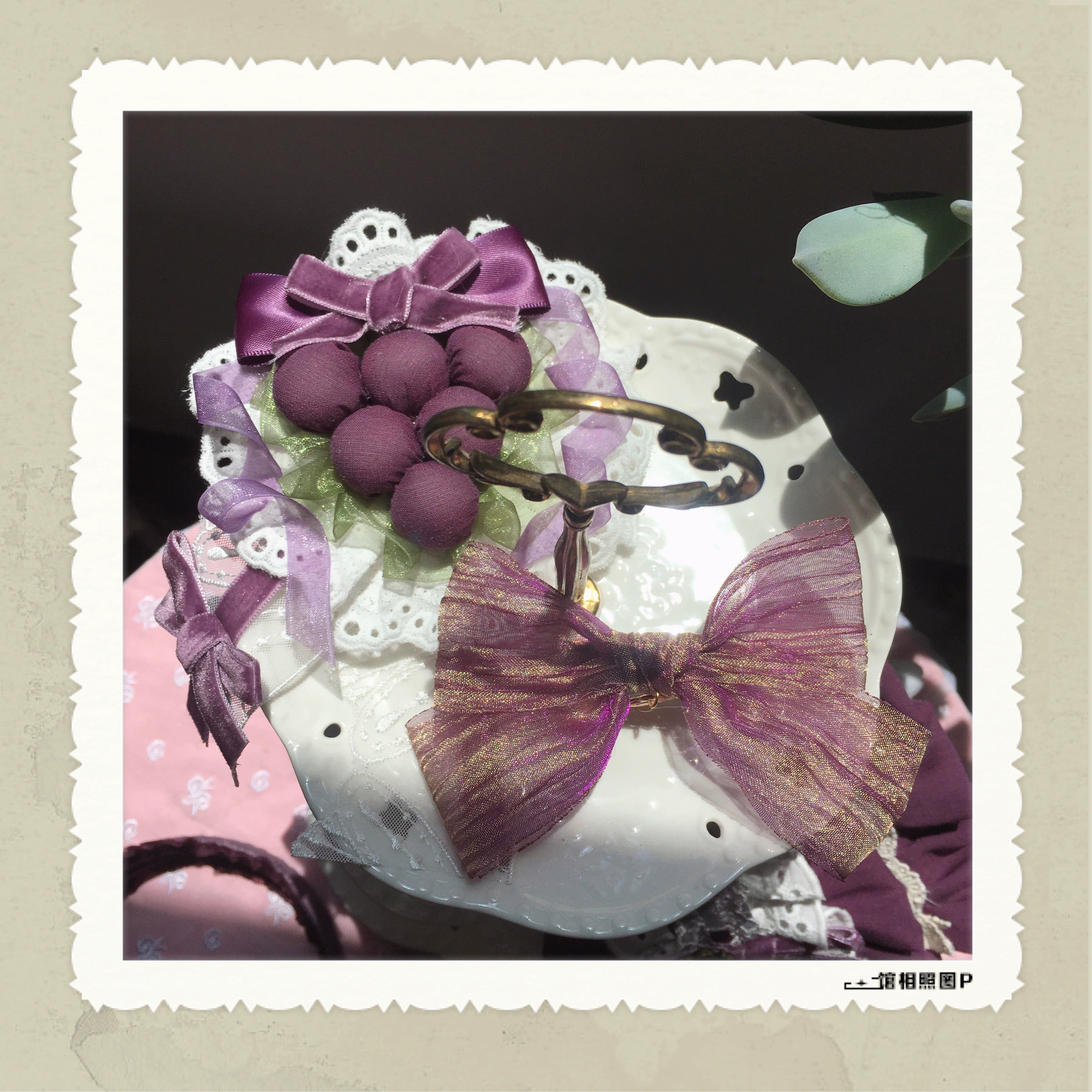 (Buyforme)Chestnut Lolita~Louvre Vineyard Accessory Hairband Retro Lolita KC 28850:323080