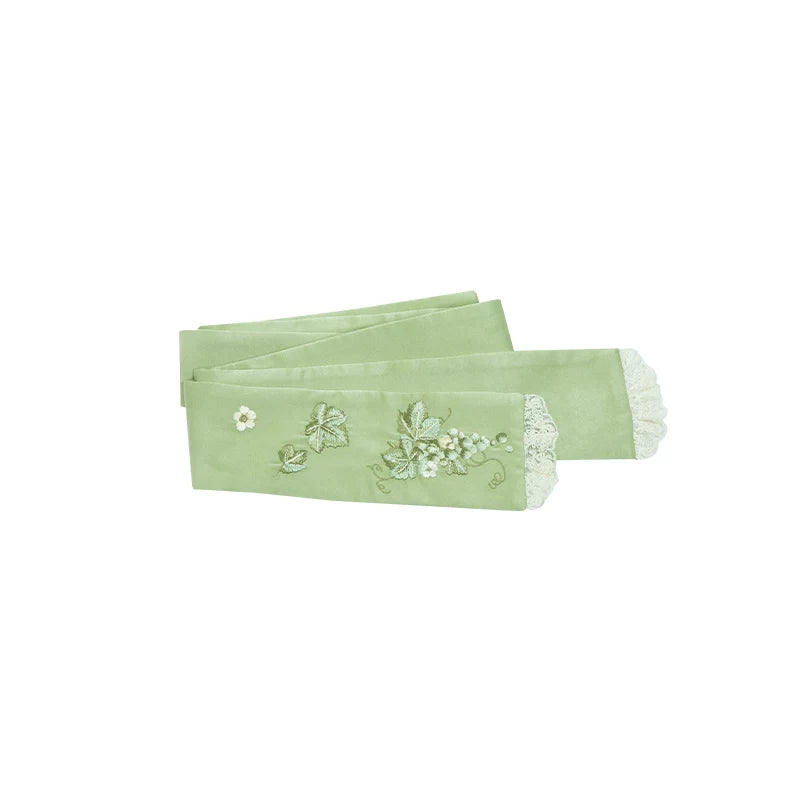 Green Grape - Embroidered Country Lolita OP Dress, Tiered JSK (M) / L M S) 44986:831156