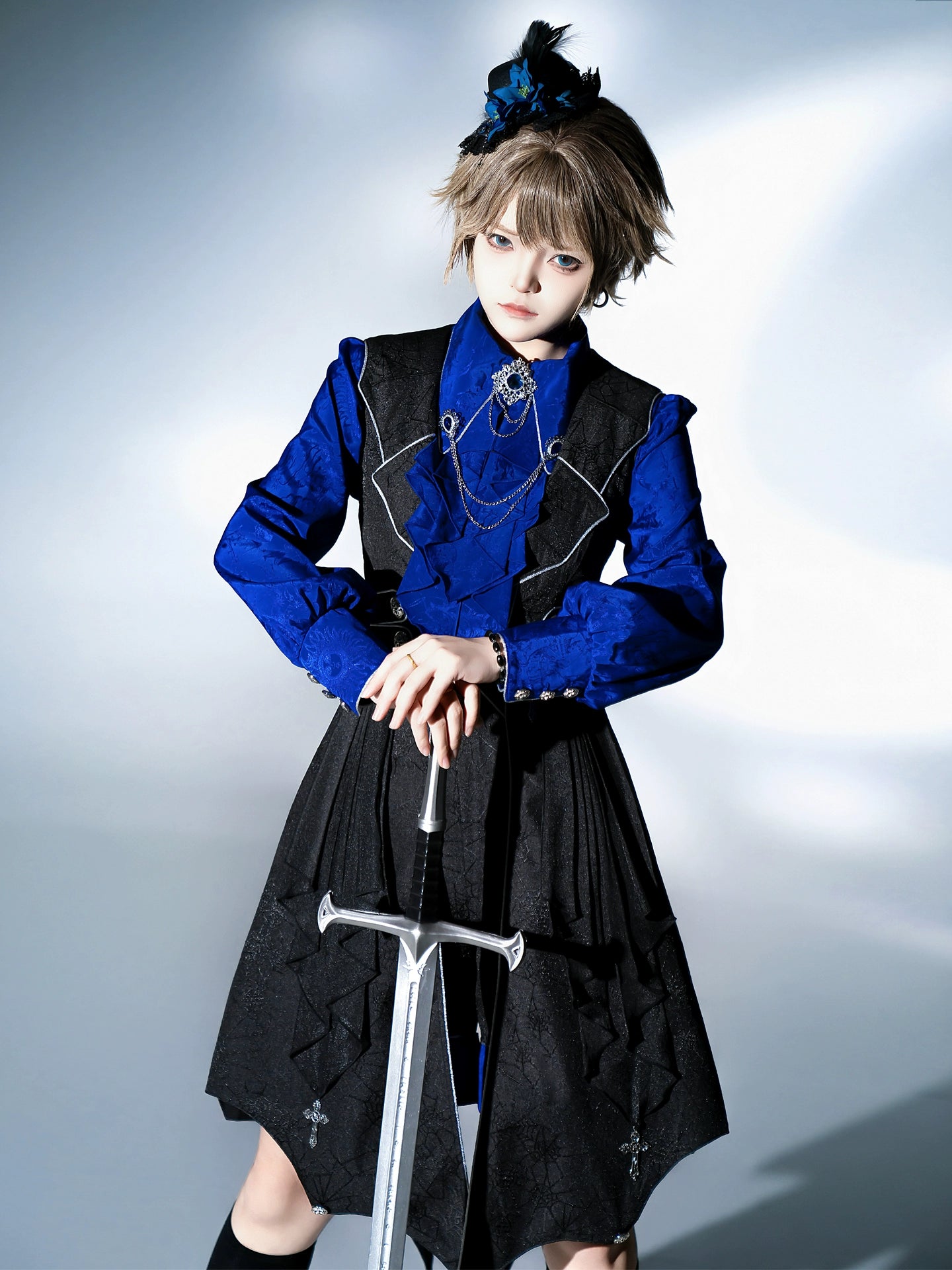 Your Princess - Knight's Code - Jacquard Ouji Fashion Vest Set, Detachable Jabot 44350:805315