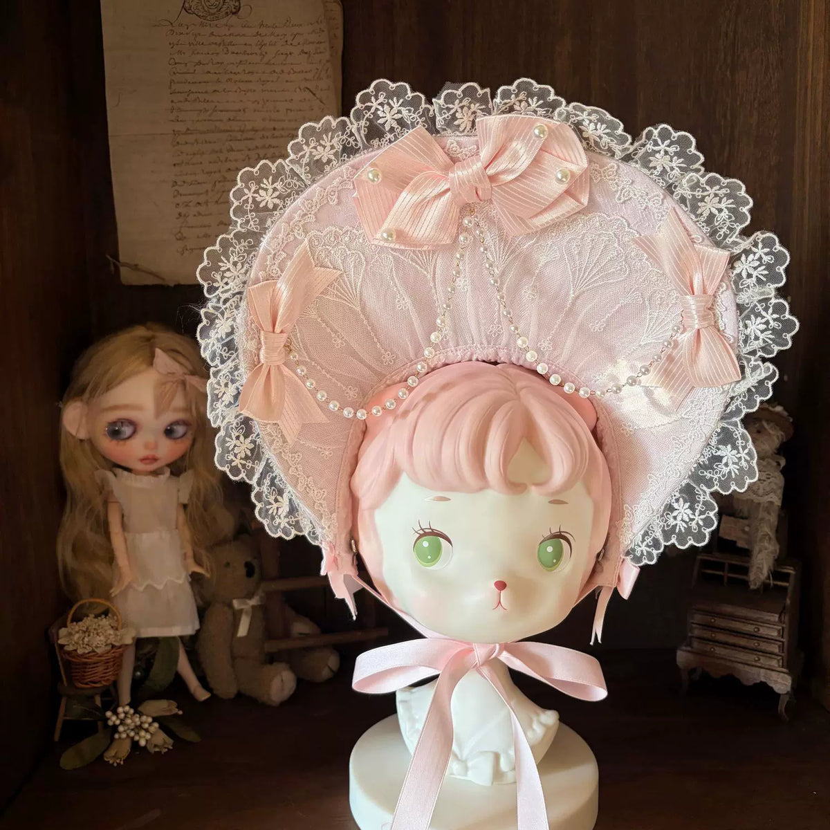 Star Porcelain Doll - Sweet Lolita JSK Dress Set, Tiered Ruffle Hem 46093:874756