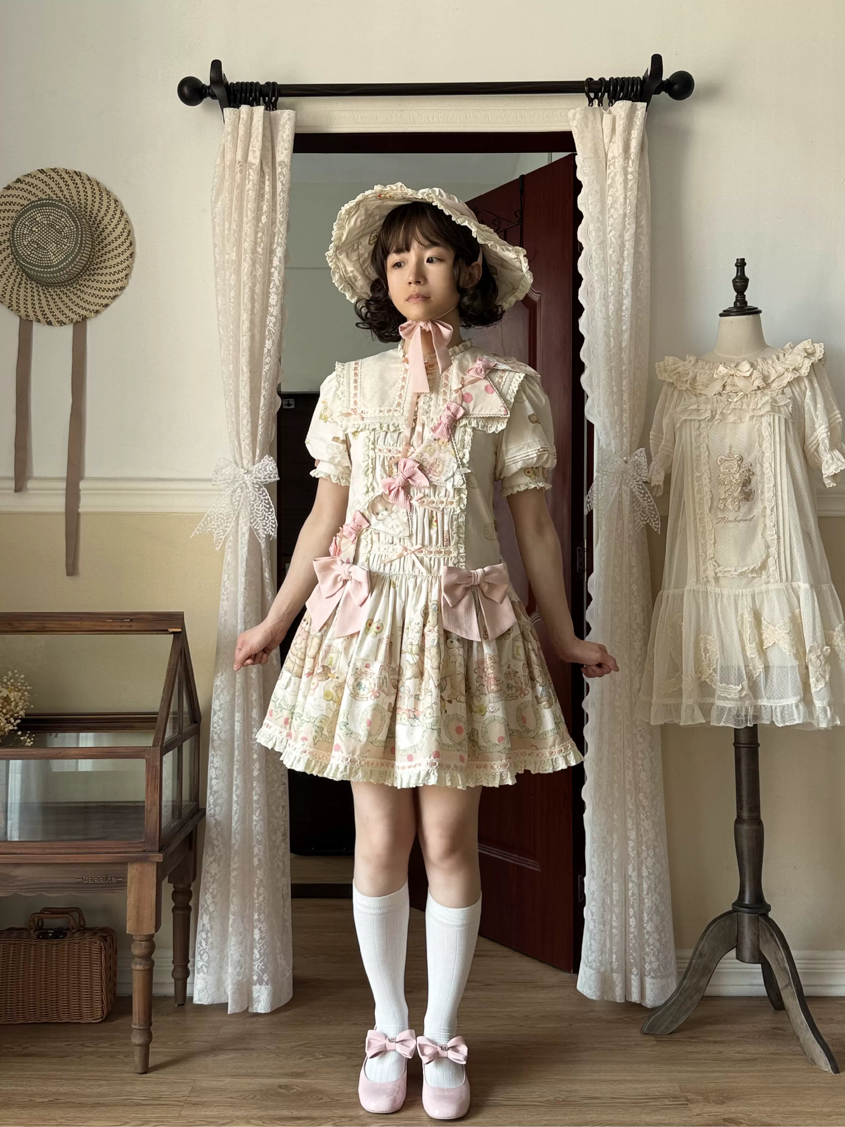 Toy Box - Doll-like Kawaii Lolita OP Dress, Toys Print (L M S XL) 44494:812847