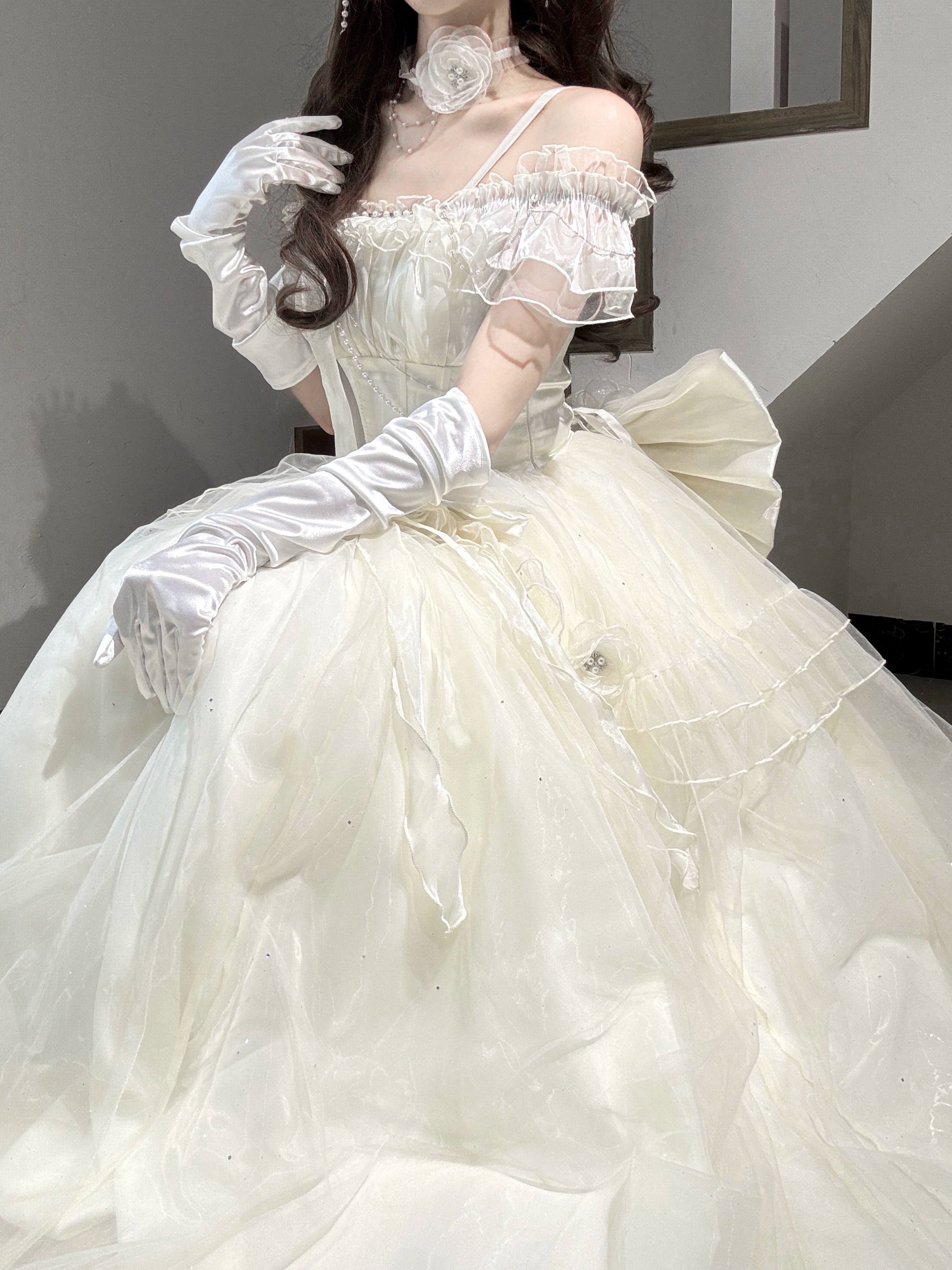 Meowing and fruity - Milky Way - Brilliant Princess Lolita Prom Dress Multicolors Long Dress