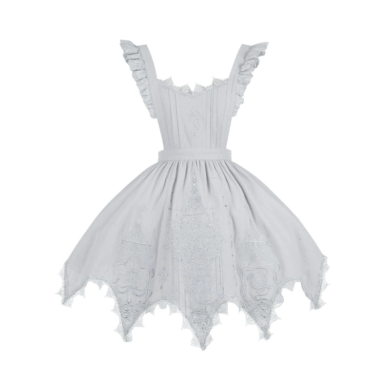 With PUJI - Letter and Poetry · Raven's Night Song - Oriental Aesthetics Gothic Lolita Dress Set 43907:788845