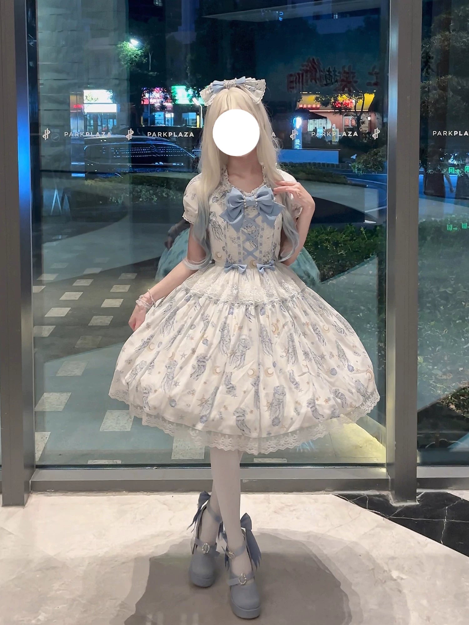 Starry Jellyfish - Printed Classic Lolita JSK Dress, Short Sleeve OP