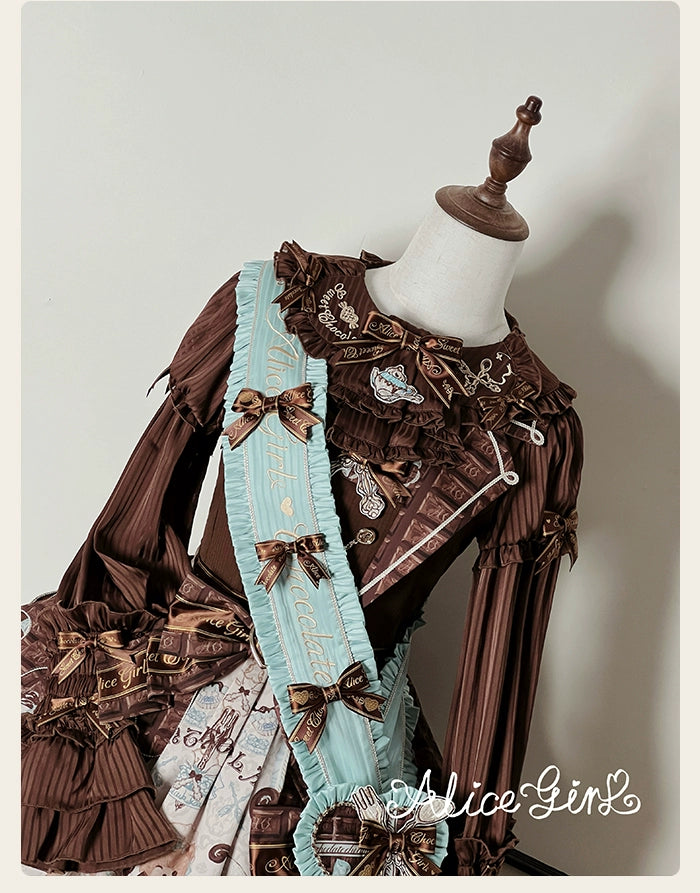 Alice Girl - Bear Chocolate Bar - Kawaii Lolita Headdress Set