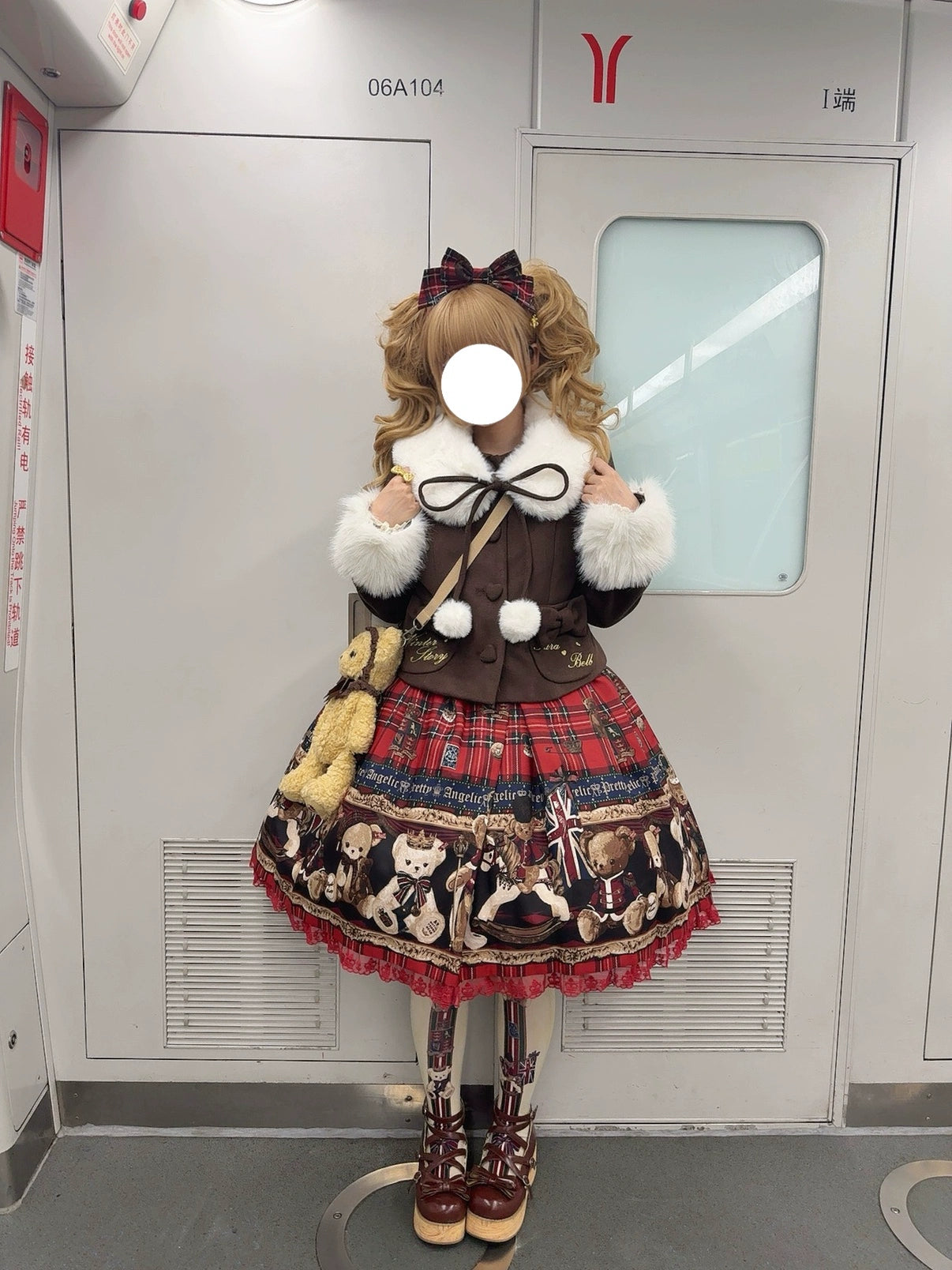 Sara Bell - Winter Story - Winter Kawaii Lolita Short Coat, Detachable Fur Collar 44068:794408