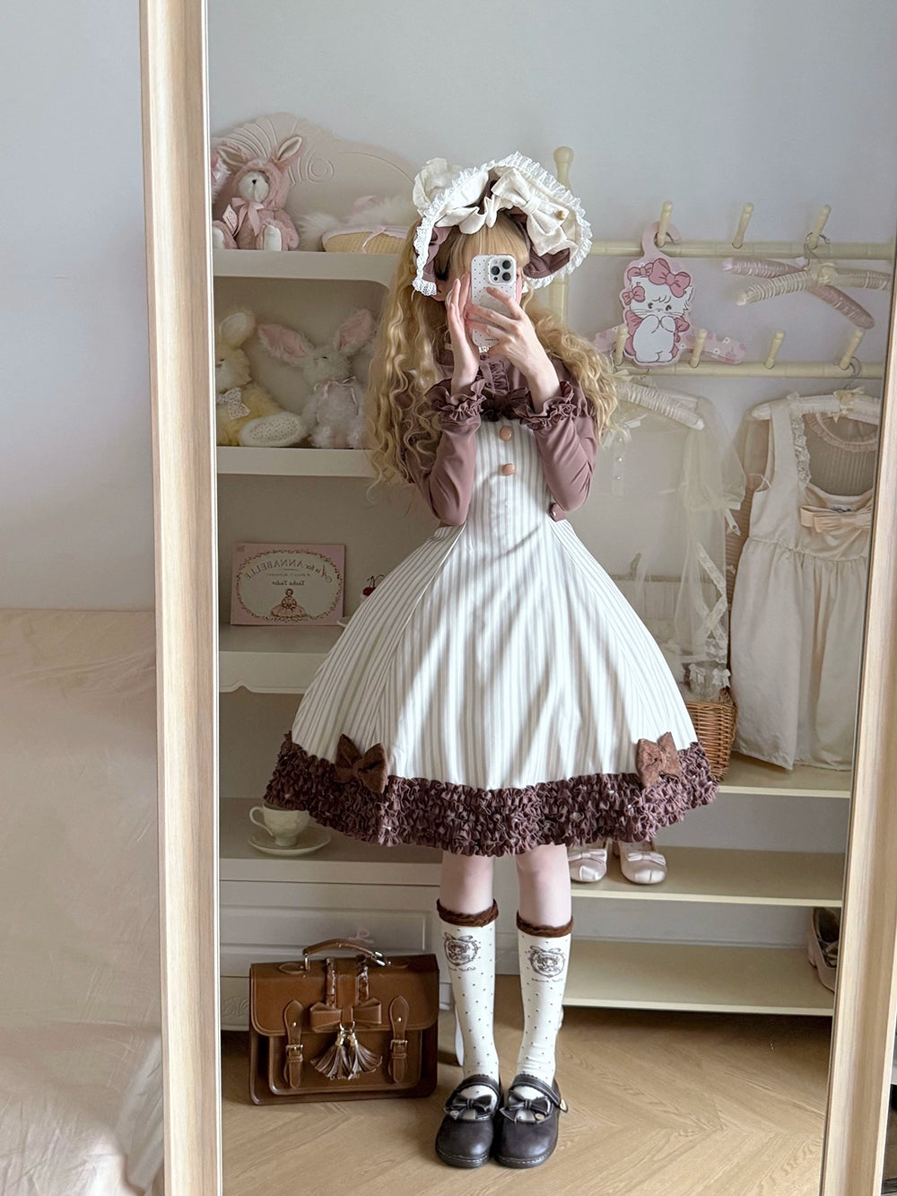 Miss Point - Classic Lolita JSK Customized Stripe Lolita Dress 40842:681020