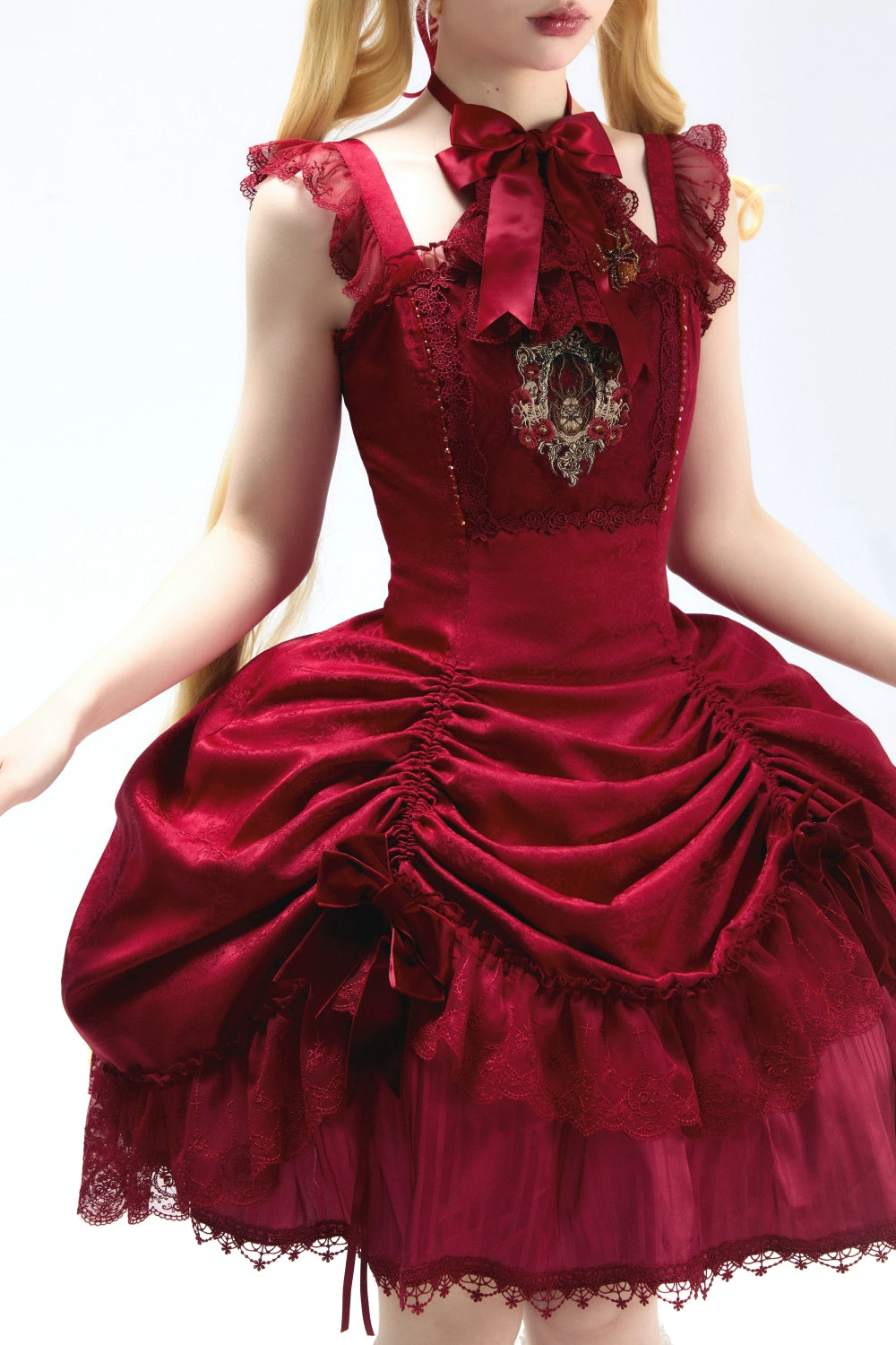 Moon River - Moonlit Spider - Gothic Lolita SK & JSK Dress Outfit Set 44232:799695