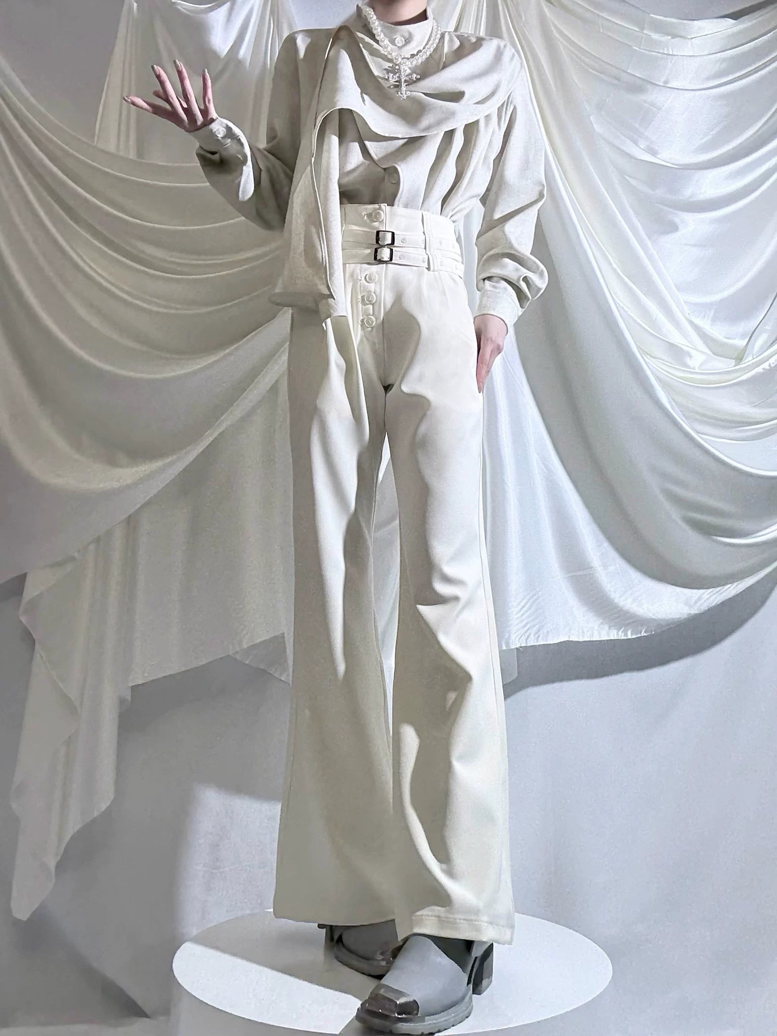 Winter Ouji Fshion Shirt & Pants, Cowl Neck Style (L M S XL XS) 44617:814471