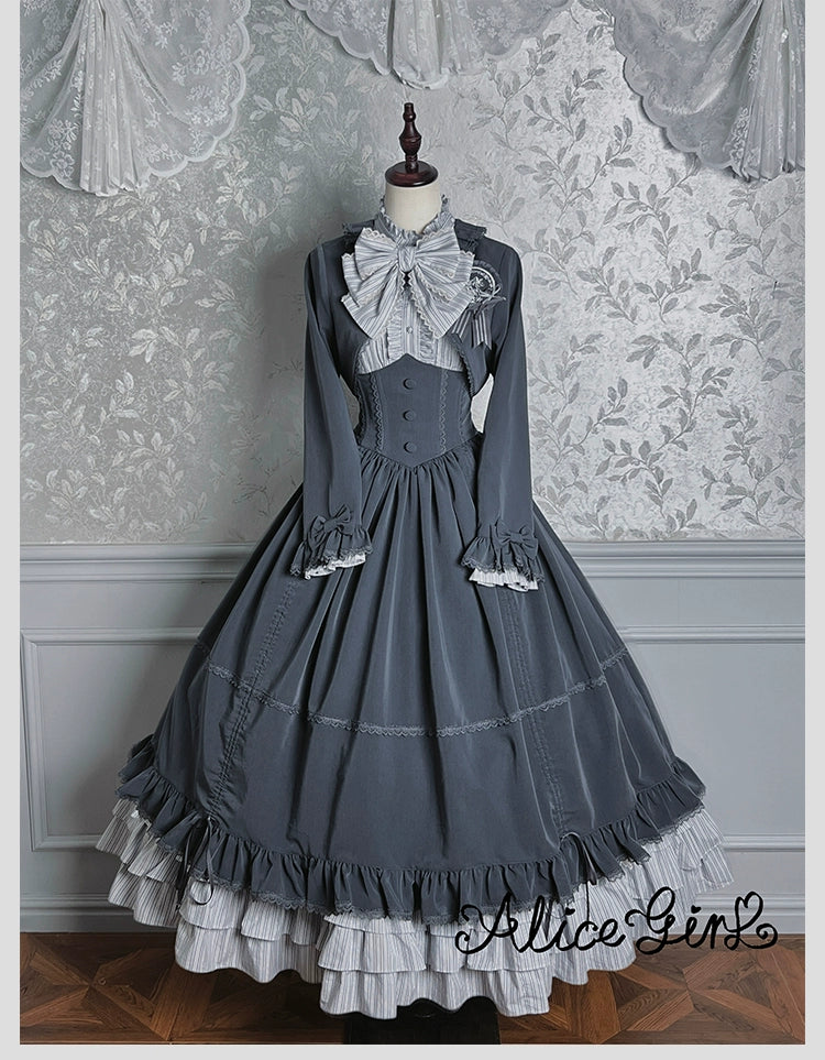 Alice Girl - Duke of Victoria - Classic Lolita Striped Blouse 44093:795194