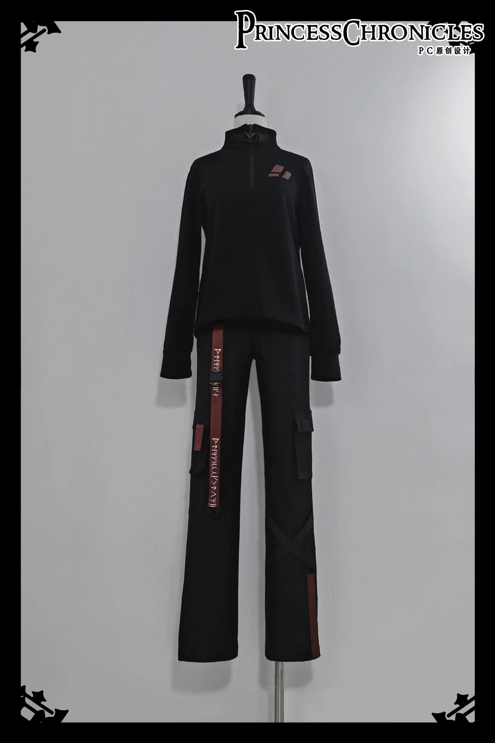 Princess Chronicles - Nameless Blade - Waste Soil Ouji Lolita Slim Black Pants 34566:462230