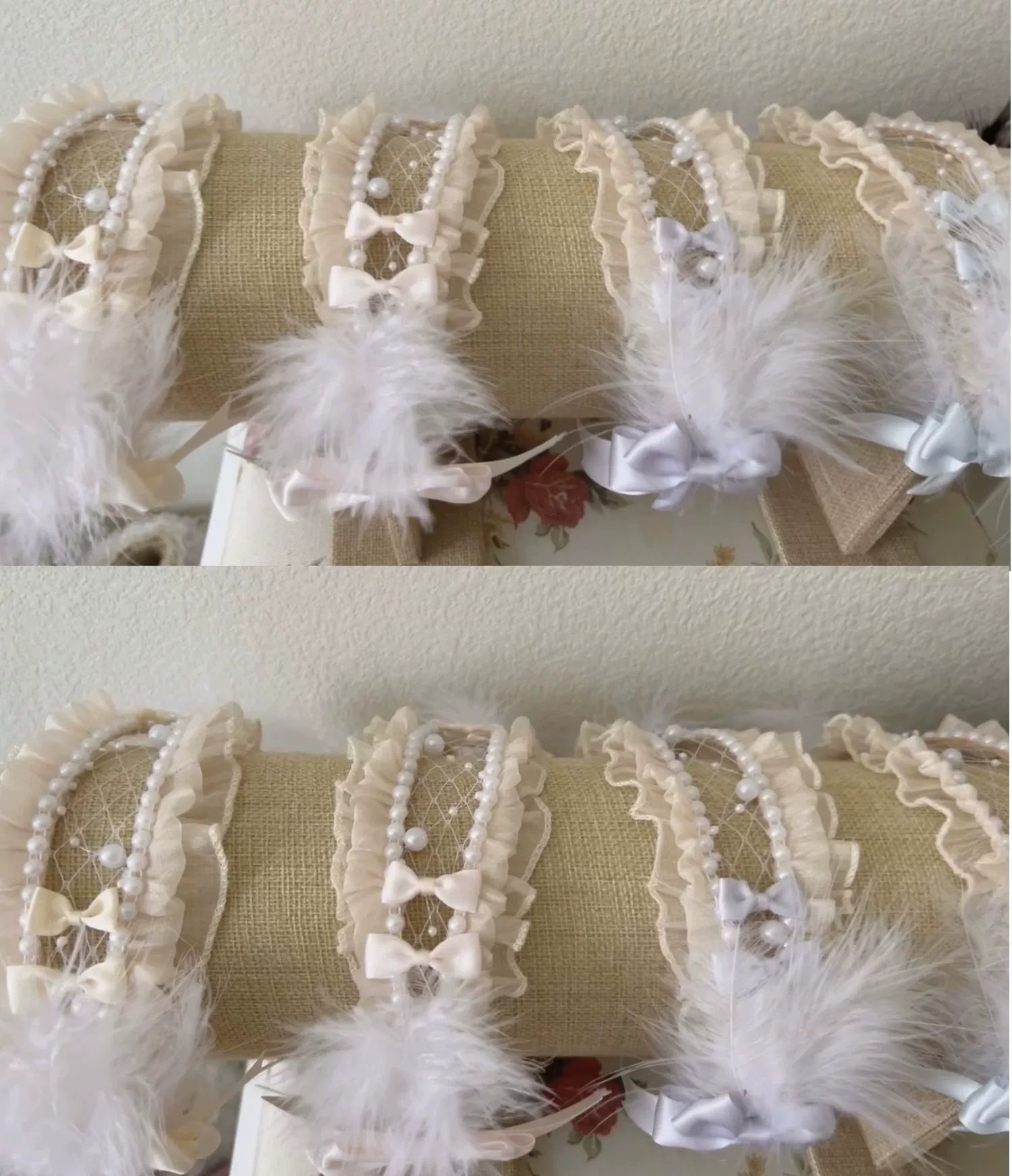 Original Design~Heart Flutter Love~Sweet Lolita Accessoriy Set and Inner Wear Multicolors KC beige (KC / beige black blue pink purple) 34294:457728