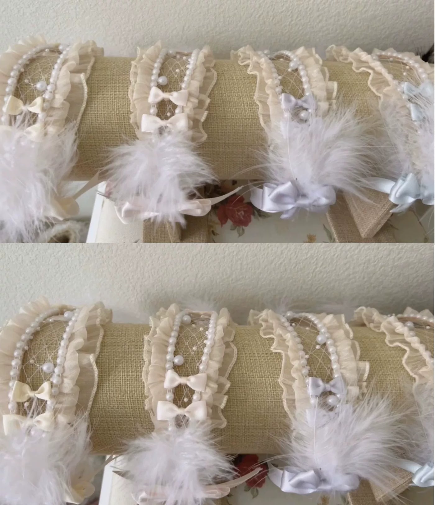 Original Design~Heart Flutter Love~Sweet Lolita Accessoriy Set and Inner Wear Multicolors KC beige 