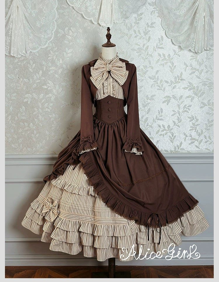 Alice Girl - Duke of Victoria - Classic Lolita SK & Overskirt Set 44092:794922