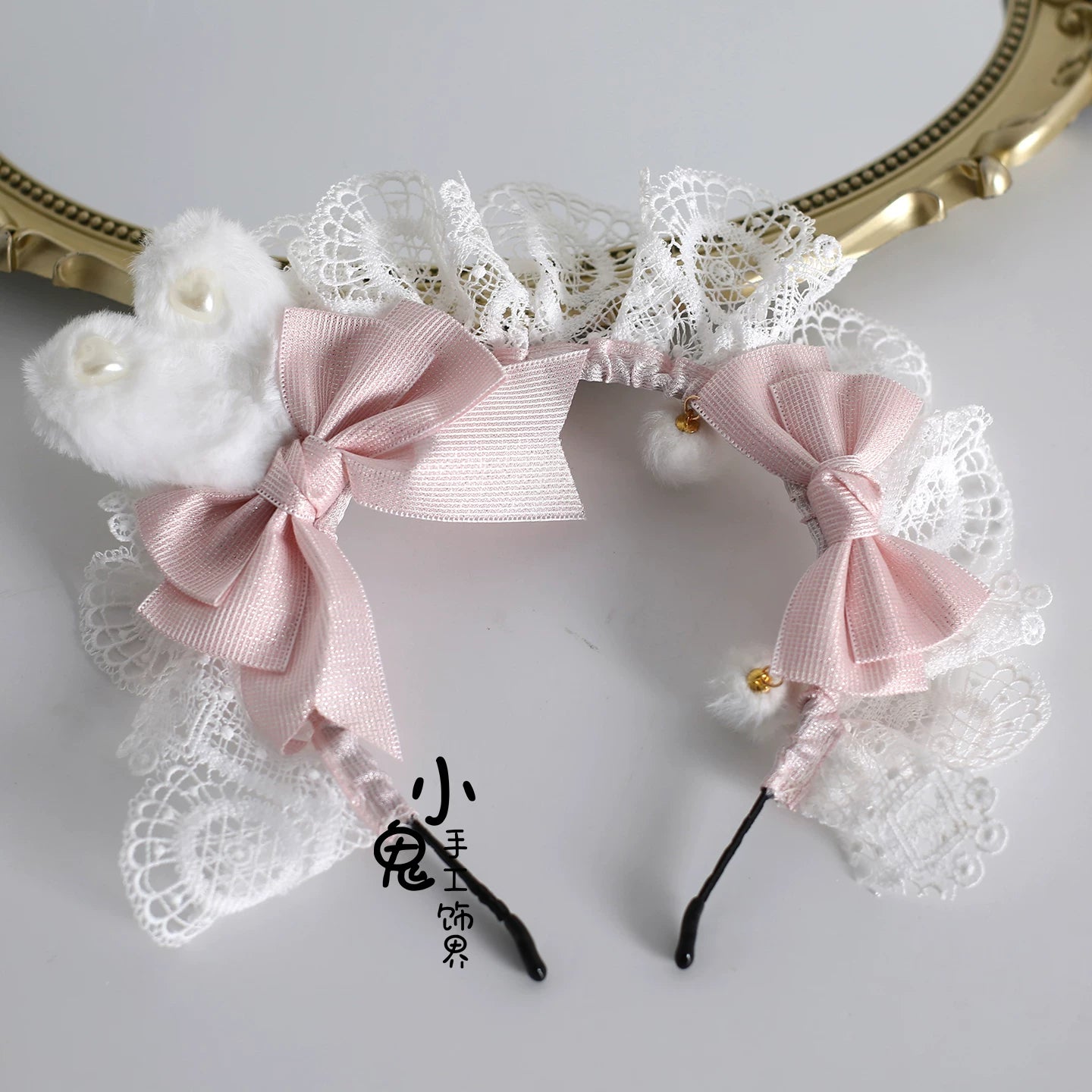 Sweet Lolita Headdress, Lace Accessories Bunny Ear KC
