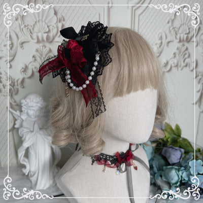 Chestnut Lolita~Gothic Lolita accessory Handmade Hairband   