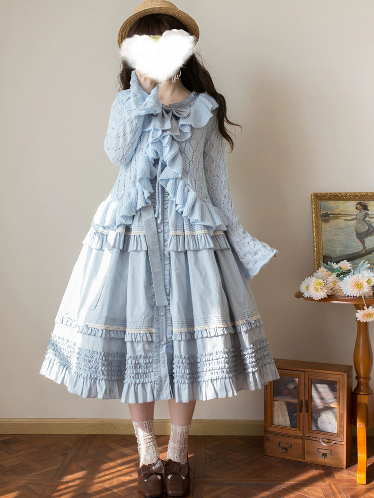 MIST - Sunset Bouquet - Elegant Lolita Cardigan, Flounce Hem 43794:785603