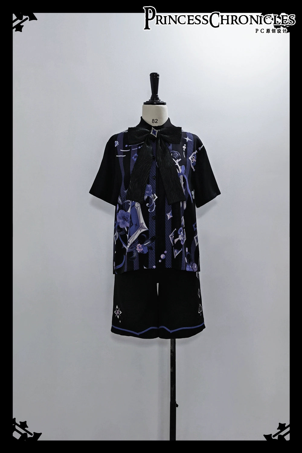 Princess Chronicles - Summer Cool Prince Print Loose Shirt and Shorts S printed shirt only (in-stock)