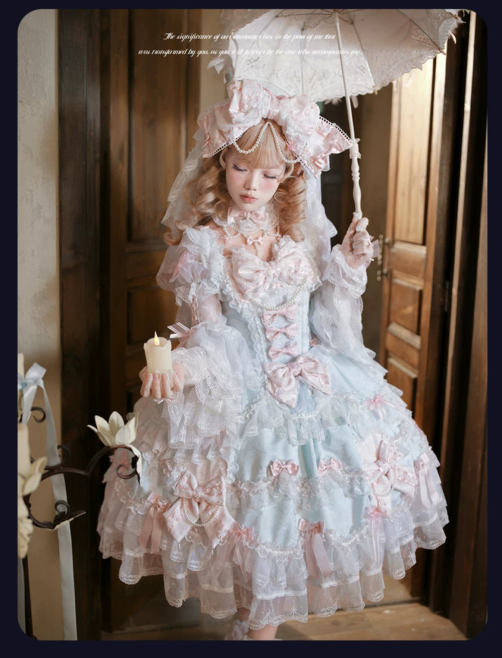 Showa Doll SP - Sweet Lolita Wedding OP Dress, Layered Hem