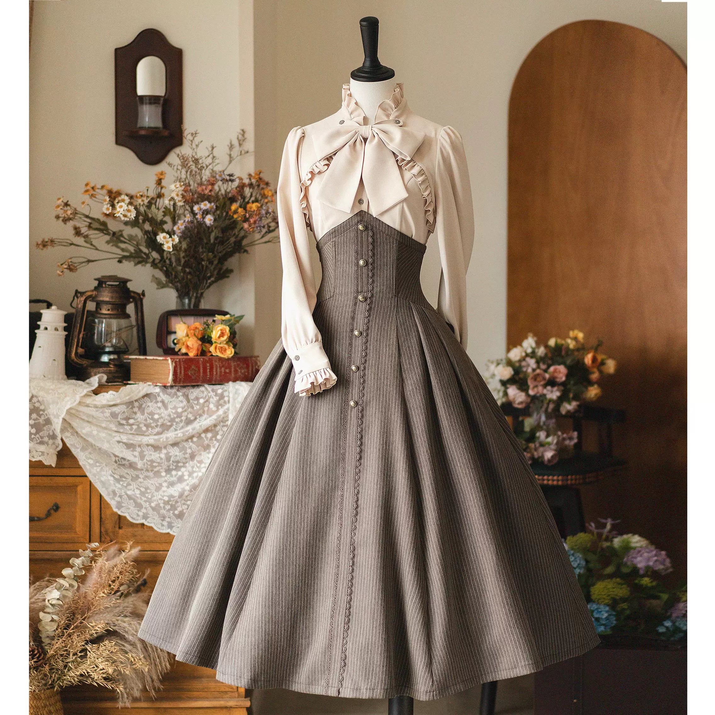 Forest Wardrobe - Forest Stationery - Classic Lolita SK Suit With Shirt And Coat 42087:725922