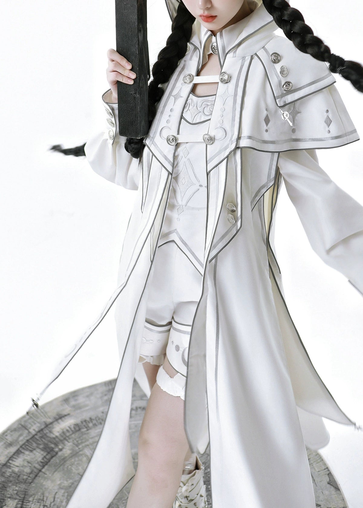 Cornfield Lolita - Bionic Dimension - Ouji Lolita Shorts Suit Punk Lolita Cape Set
