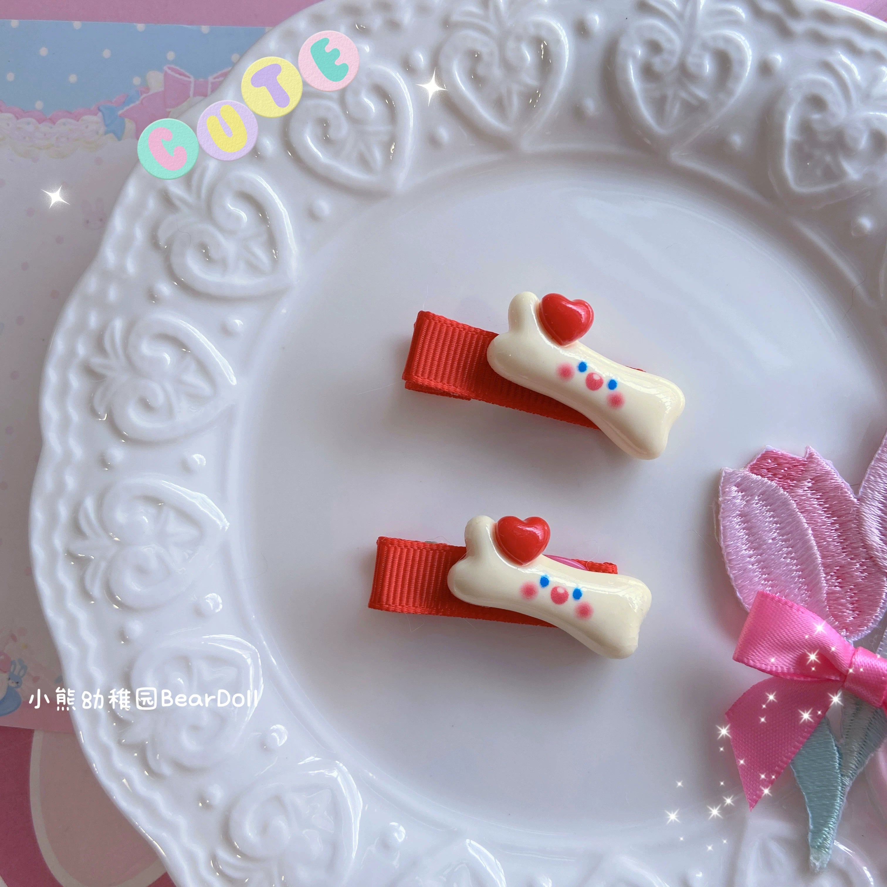 Bear Doll - Kawaii Lolita Hair Pin Adult Children Hello Kitty Hair Clip