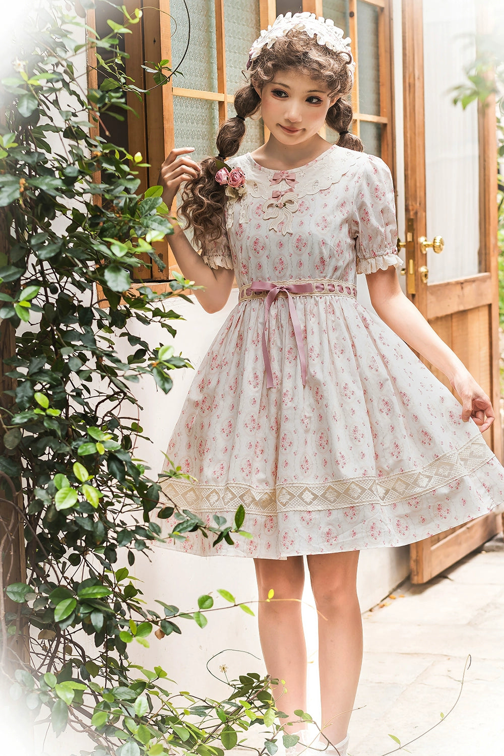 Miss Point~Customized Elegant Lolita OP Dress Cute Daily Girl Short Lolita Dress 35670:519610