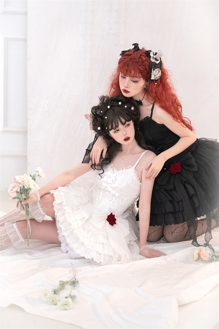 Letters from Unknown Star - Little Rose - Summer Casual Lolita Fashion Dress Sexy JSK