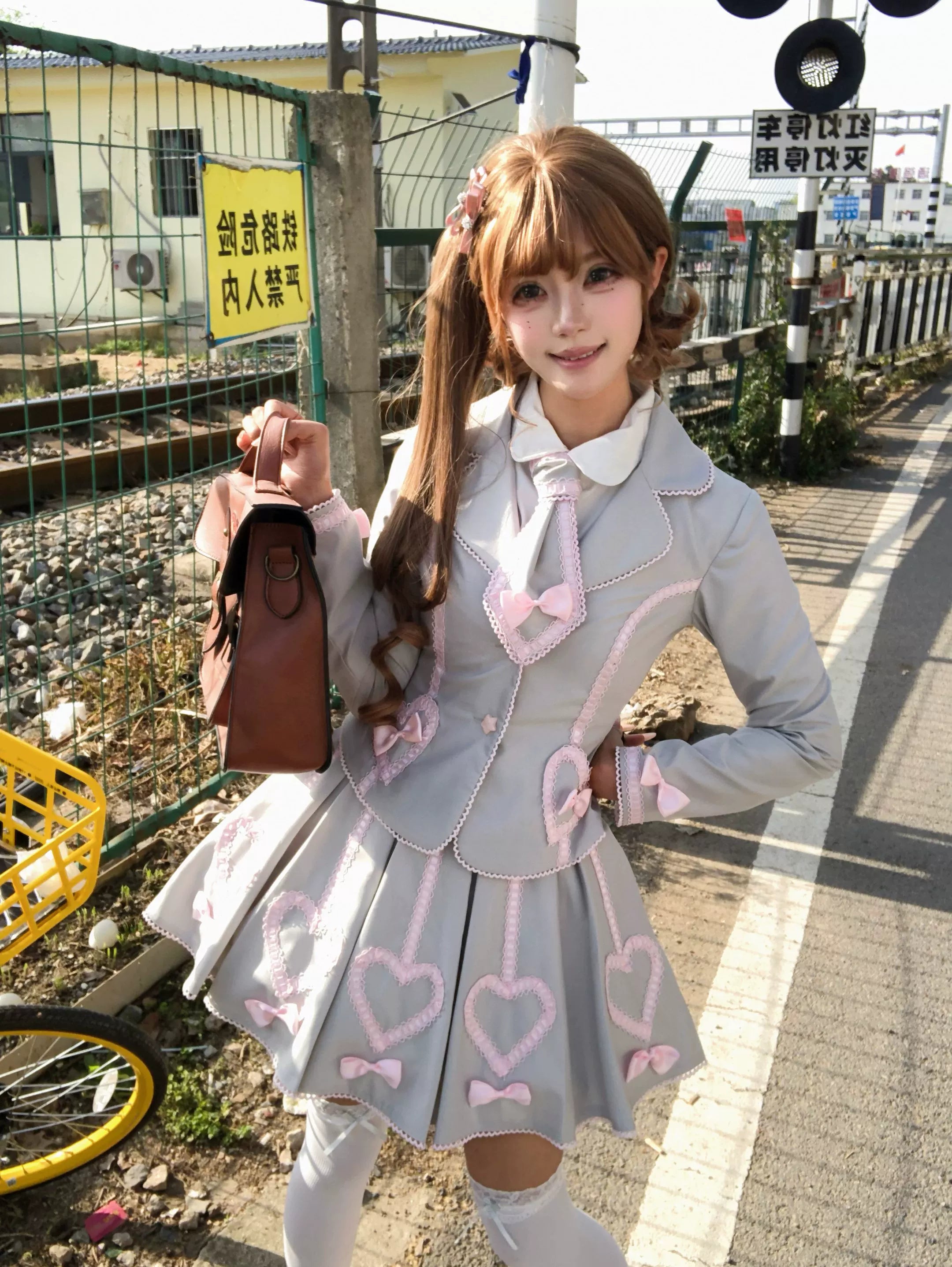Promise After Class - Old School Lolita Fitted Blazer & Pleated Skirt Set 45492:849772