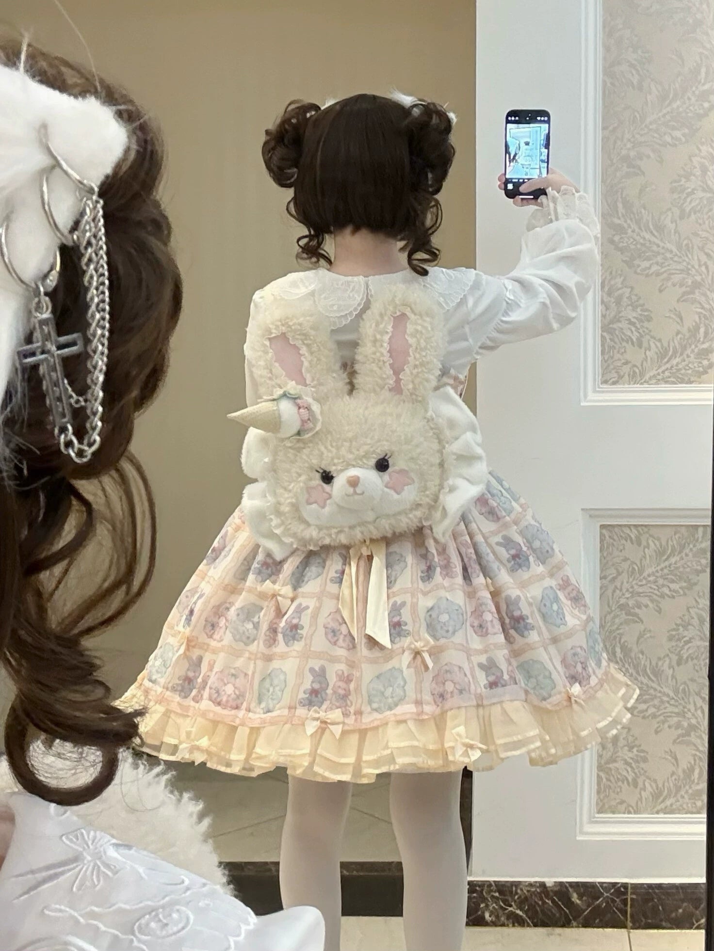 Cavernose - Sugar Star Bunny & Bear - Kawaii Lolita Bear & Bunny Plush Bag