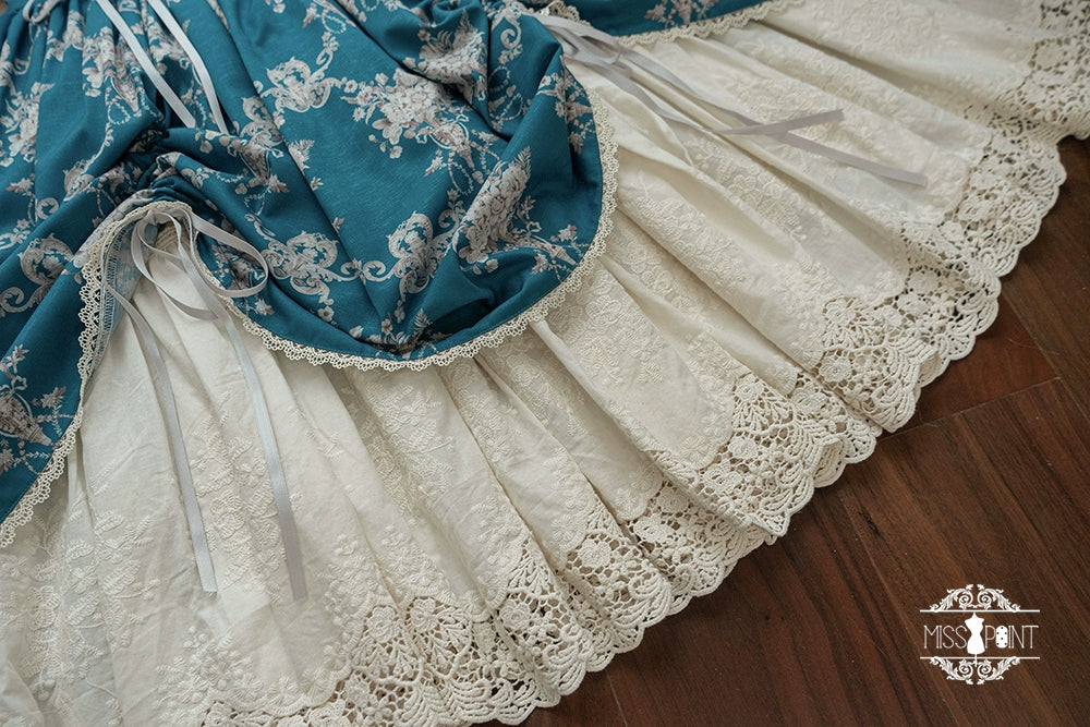 (BFM)Miss Point~Customized Vintage Lolita Skirt Elegant Pullover Fishbone SK 31464:363098