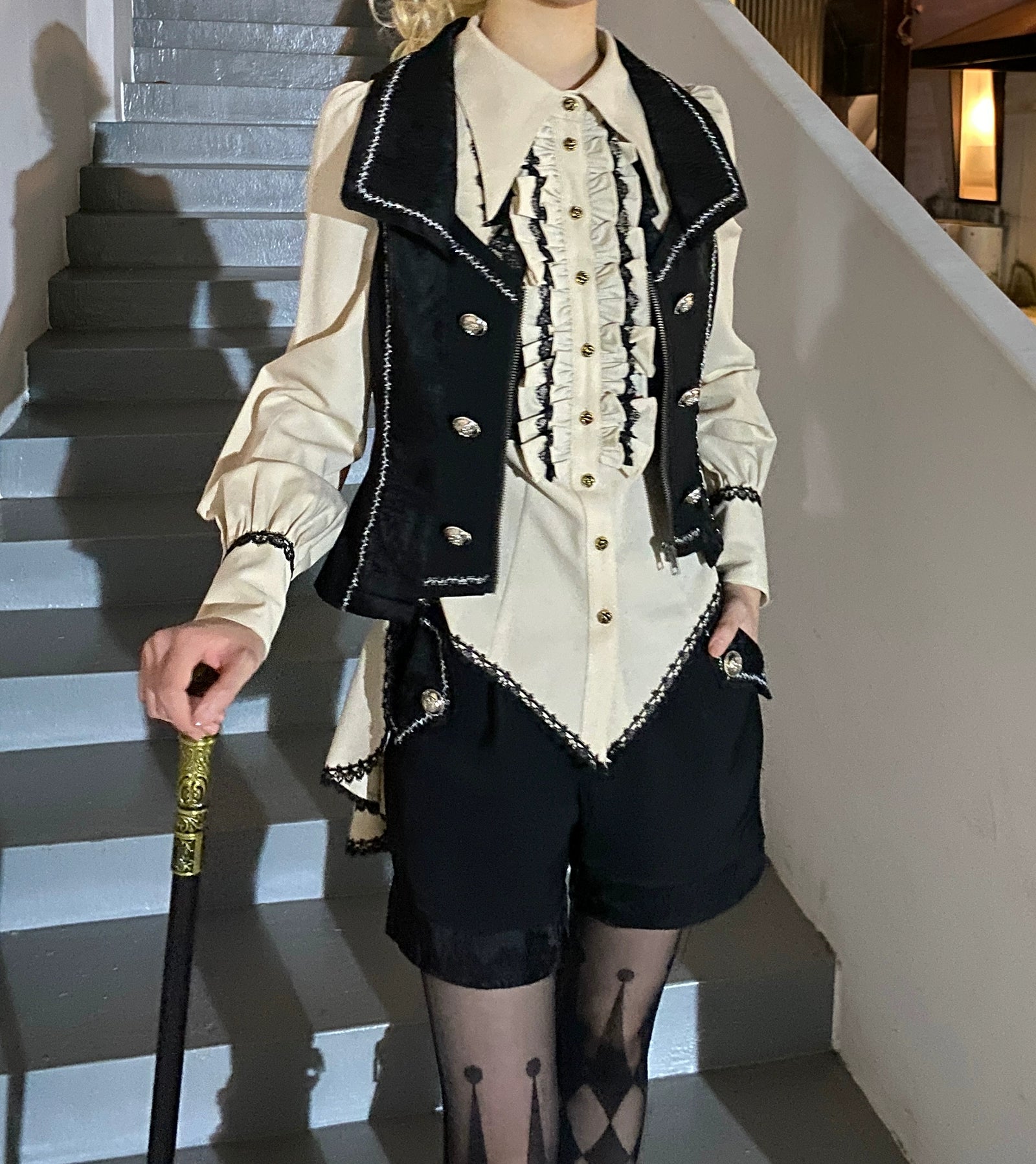 Oath of the Chapter - Ouji Lolita Suit Embroidered Prince Vest Shorts Coat 40532:661824