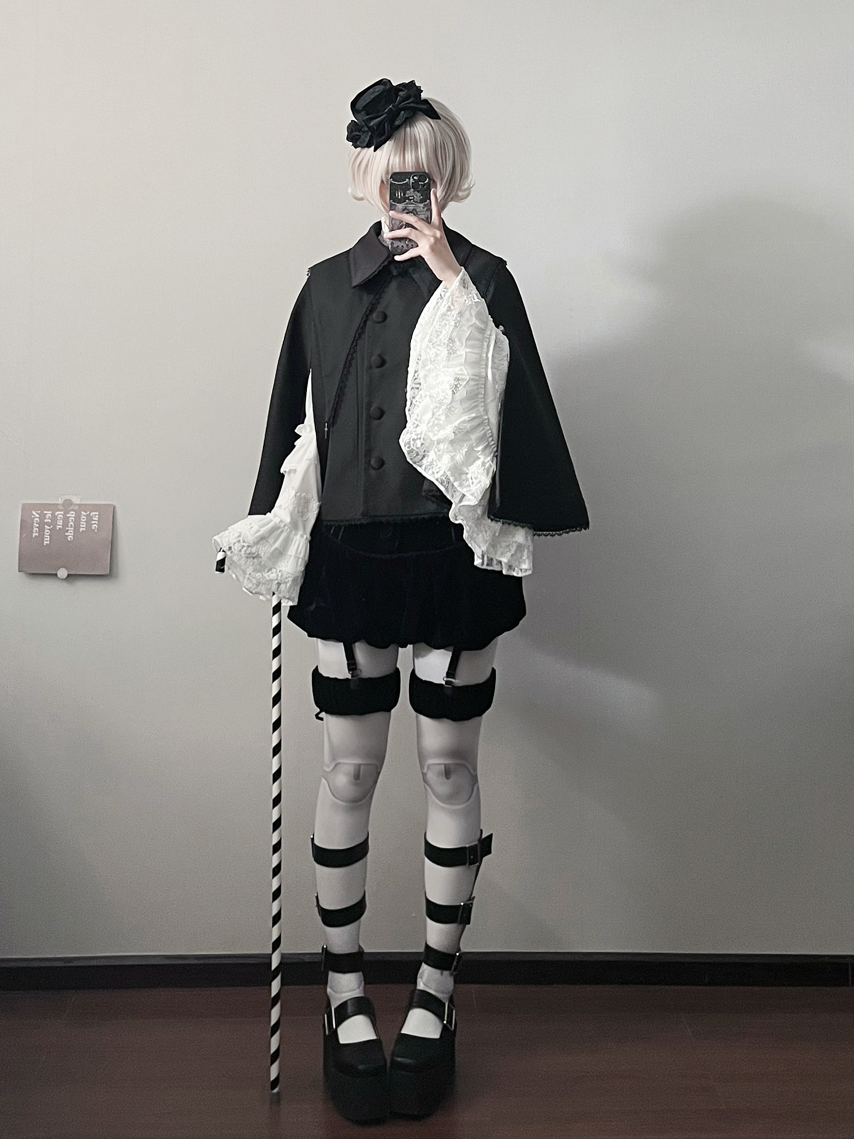 Ouji Lolita Cape Coat, Detachable False Collar 44549:812710