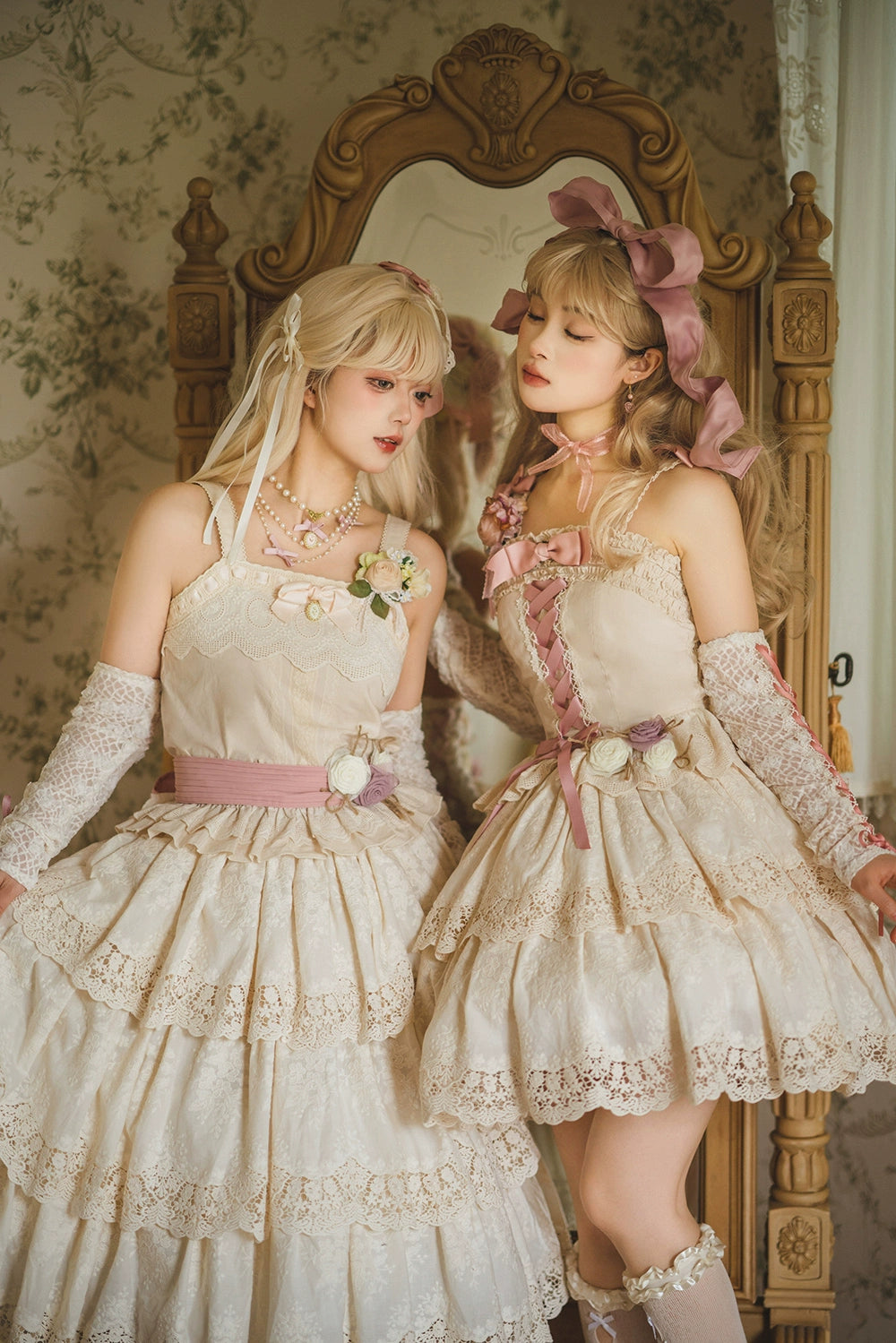 Miss Point - Forest Waltz - Classic Lolita Blouse & Multi-Tiered Ruffles SK 44233:800024