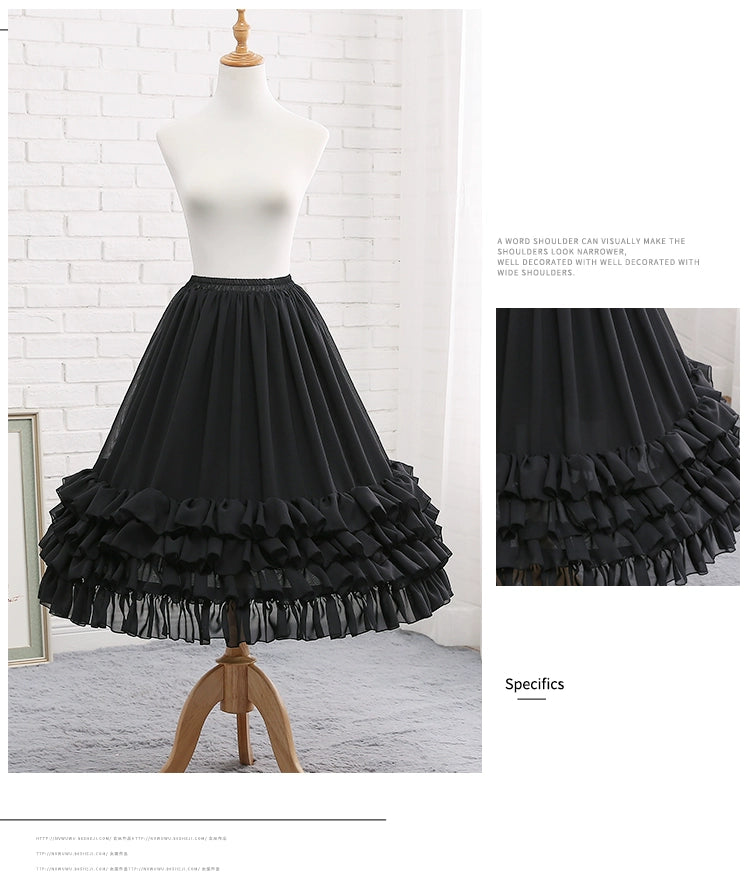 Manyiluo~Elegant Lolita A-type Carmen Adjustable Fishbone Petticoat 15138:764844