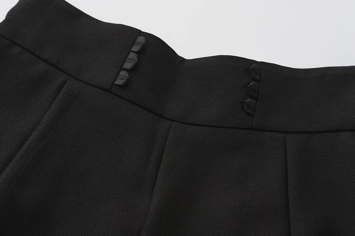 Immortal Fatima's Secret - Ouji Lolita Shorts, Black & Vintage Prince Style 44981:830914