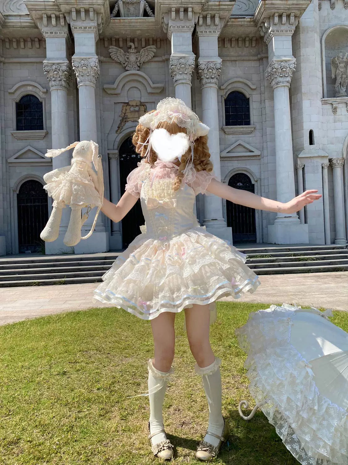 Butterfly Ballet - Sweet Lolita JSK Dress, Layered Tulle Hem