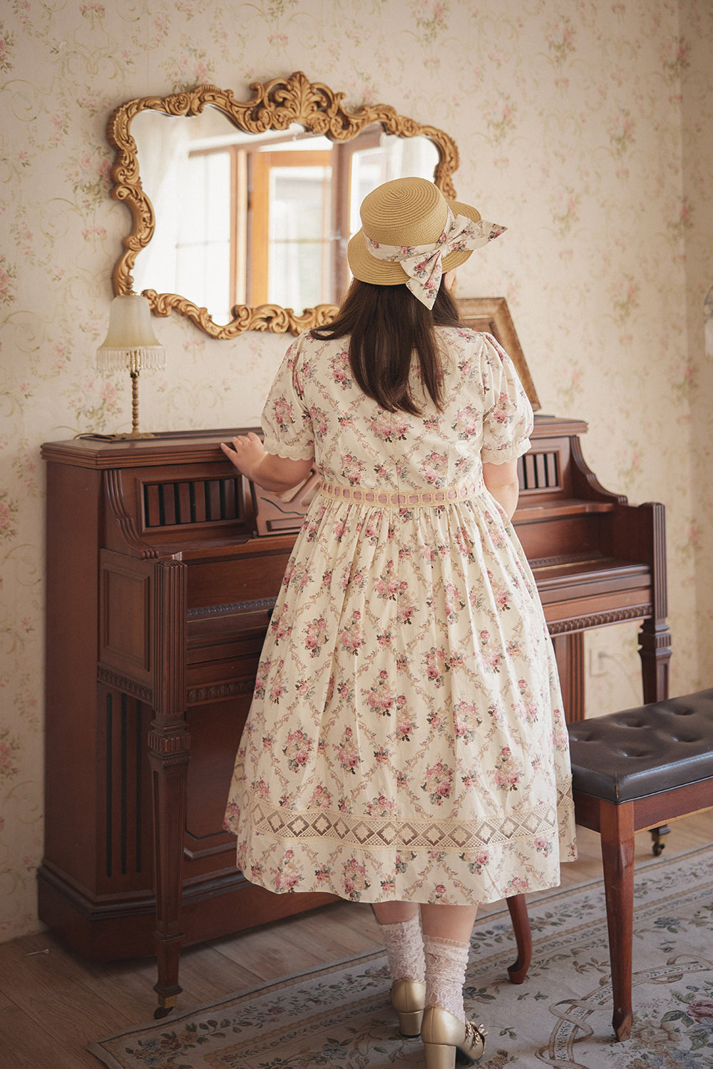 (Buyforme)Miss Point~Happy Summer Elegant Lolita Floral OP Dress 17704:244762
