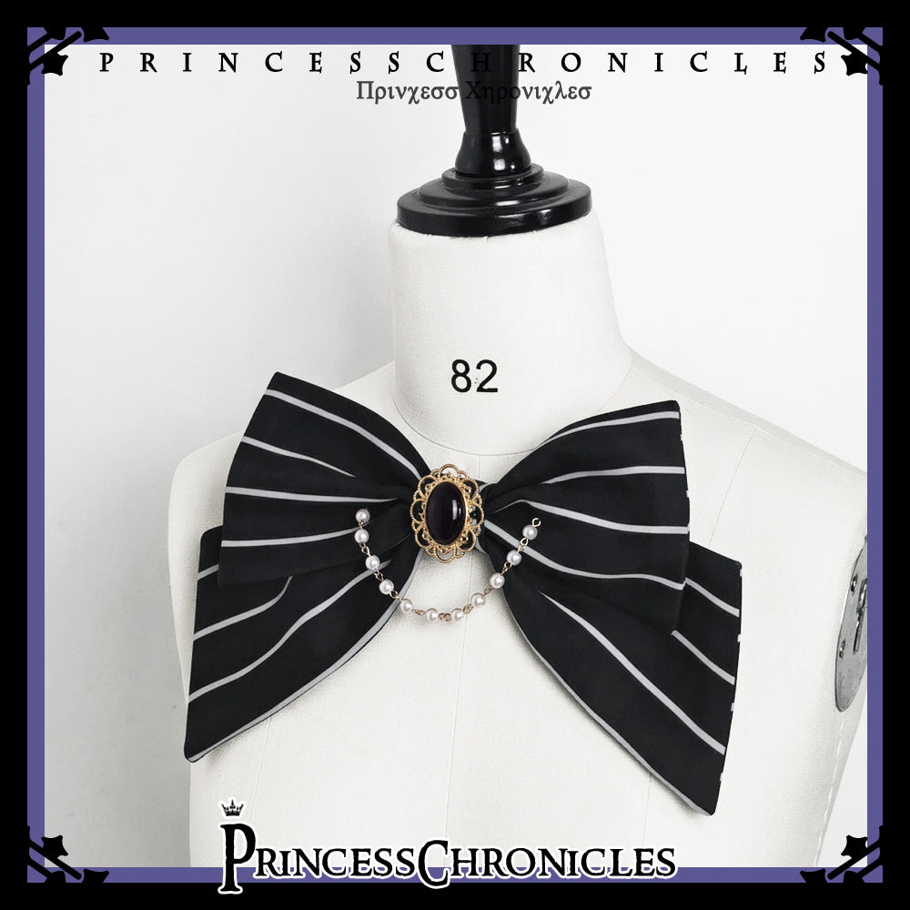 Princess Chronicles - Rabbit Theater Chessboard Lolita Prince Set S Big Stripe Brooch