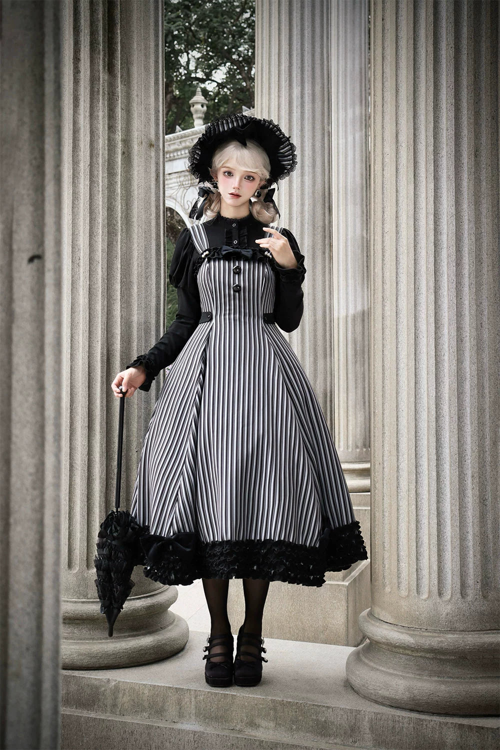 Miss Point - Classic Lolita JSK Customized Stripe Lolita Dress 40842:681044