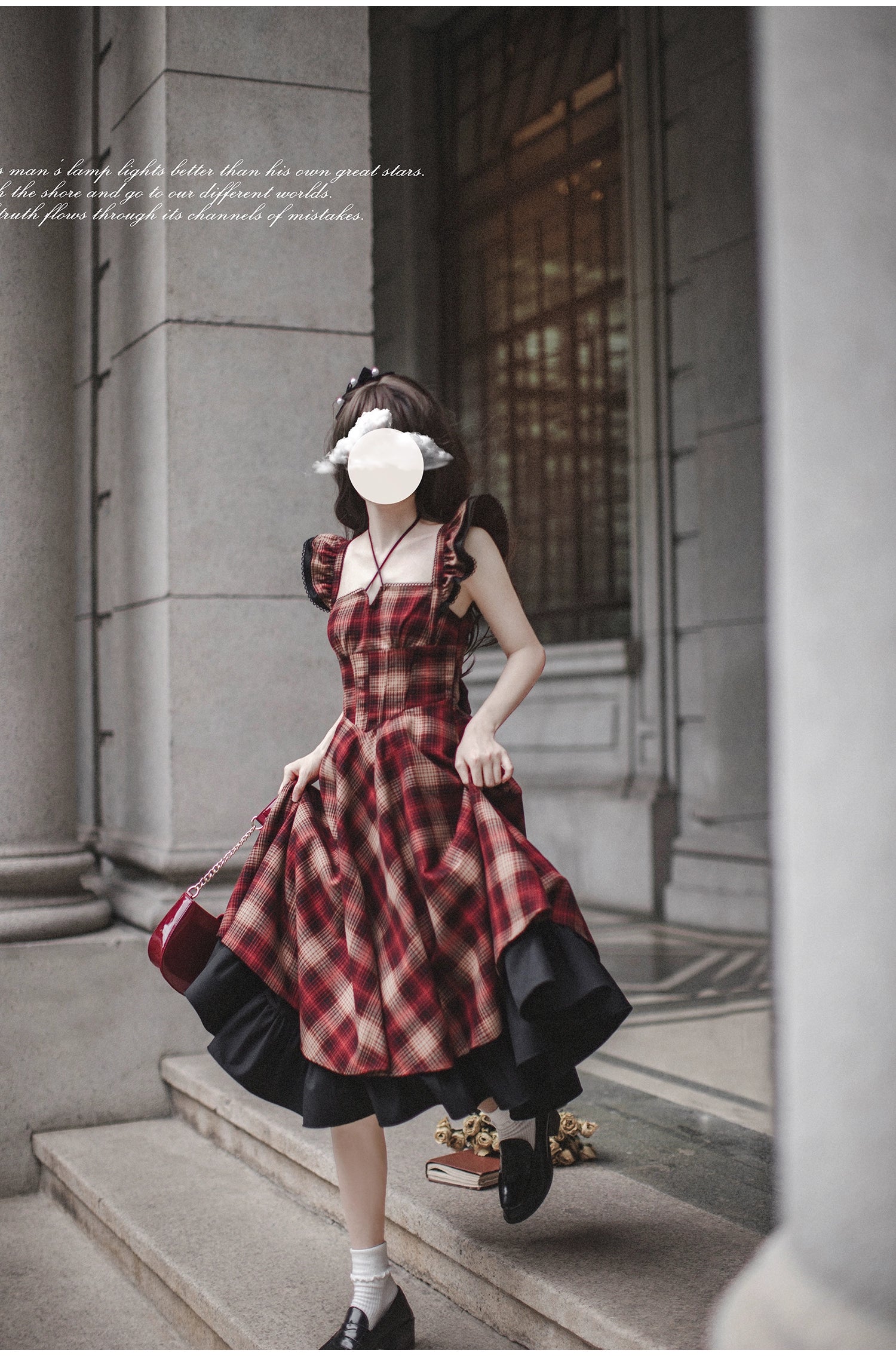 HuTaoMuJK - Madeleine - Classic Lolita JSK Suit Black Lolita Blouse and Coat